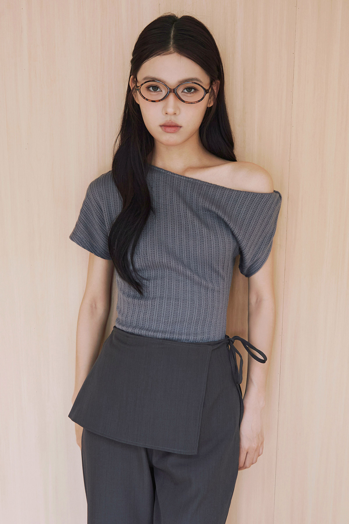 MILLIE TOP - GREY [BY MODPARADE]