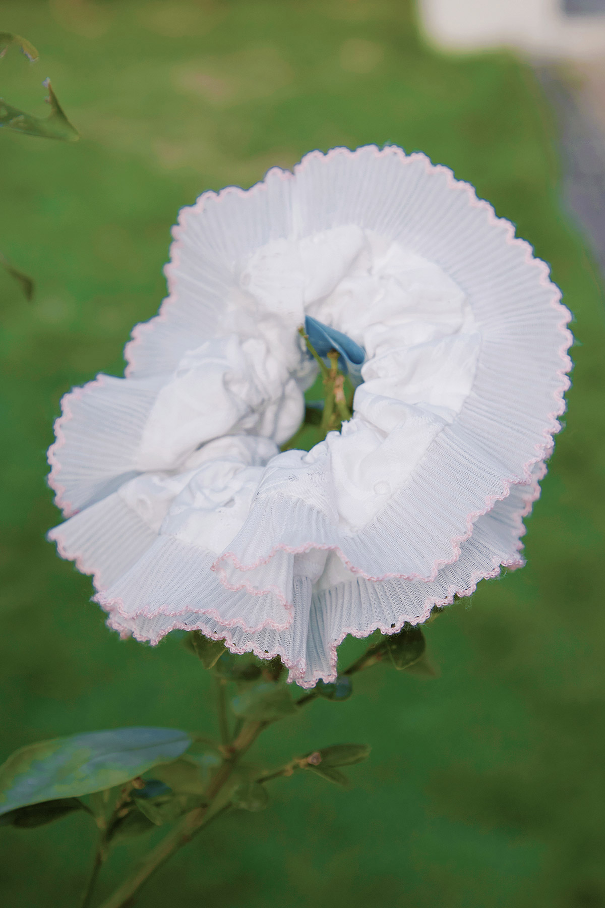 SCALLOP SCRUNCHIE - BABY IVORY [BY MODPARADE]