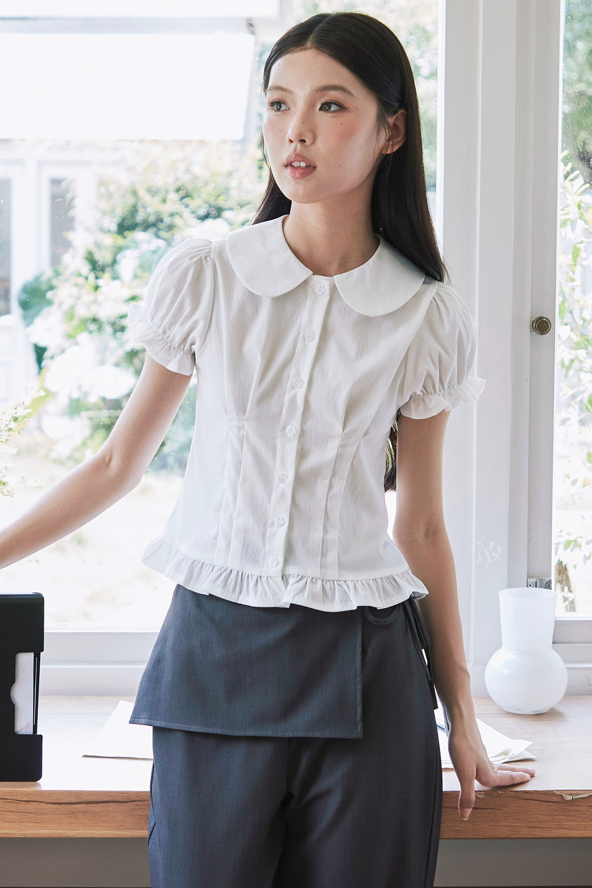 SOFIE TOP - IVORY [BY MODPARADE]