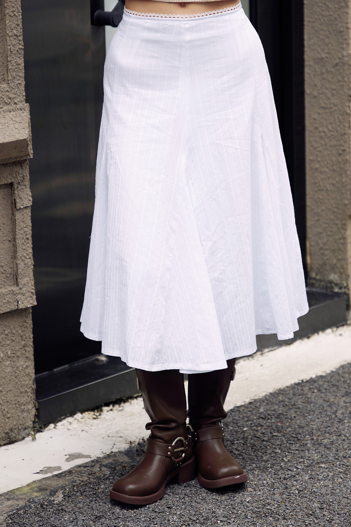 BONNIE SKIRT - IVORY [BY MODPARADE]