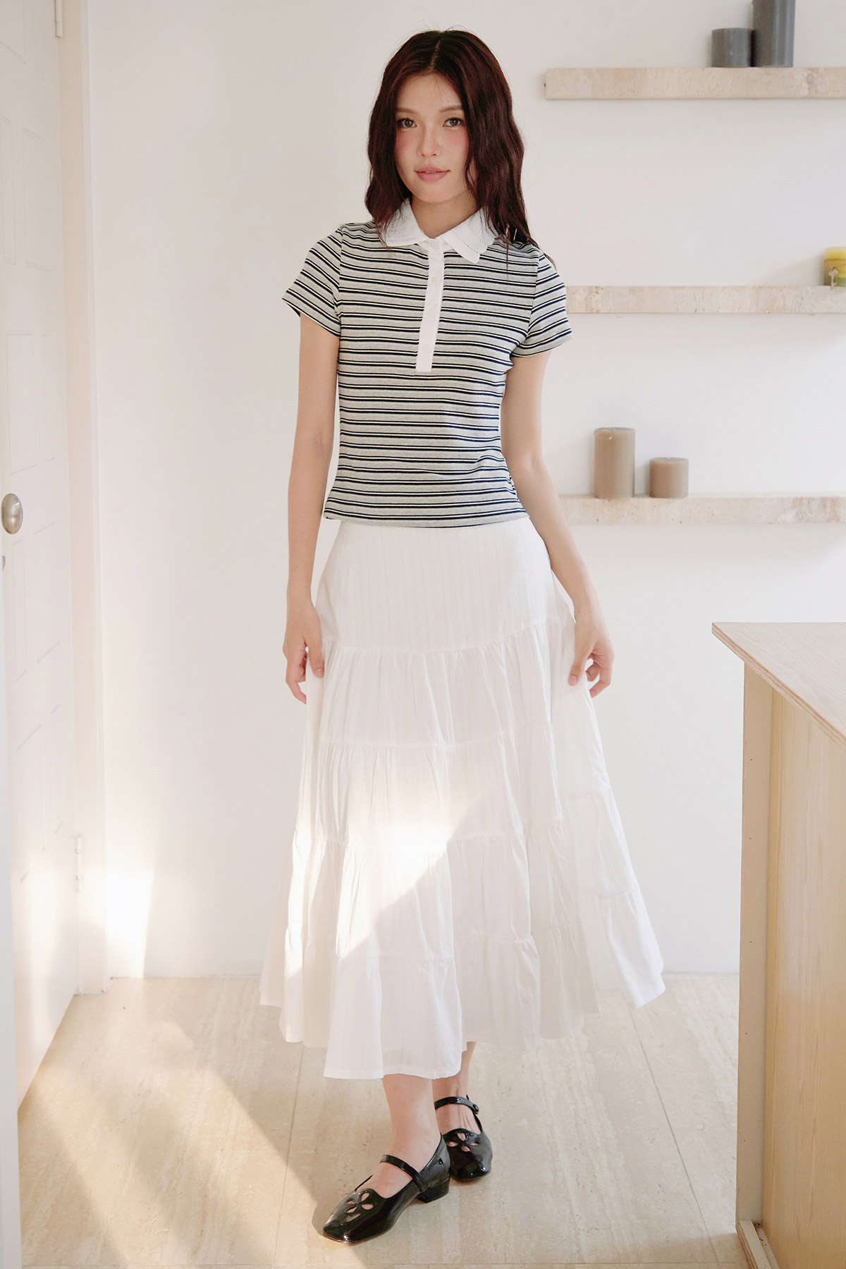 HOLLIE SKIRT - IVORY [BY MODPARADE]