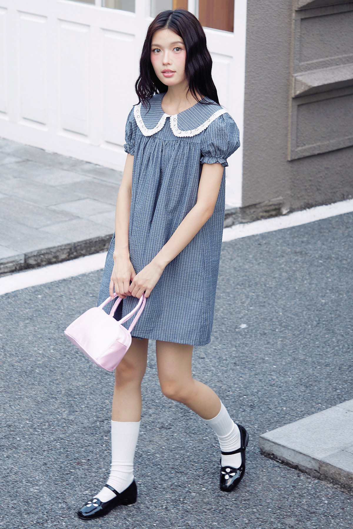 ISOBEL DRESS - WINDSOR NAVY [BY MODPARADE]