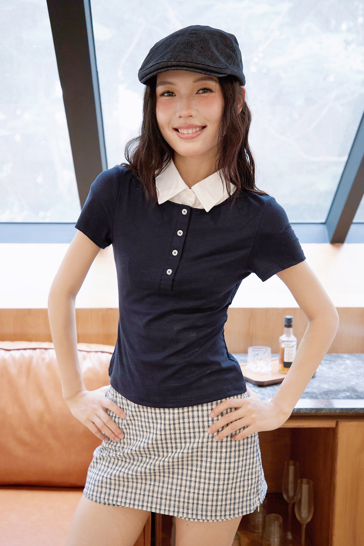 LEONE TOP - NAVY [BY MODPARADE]
