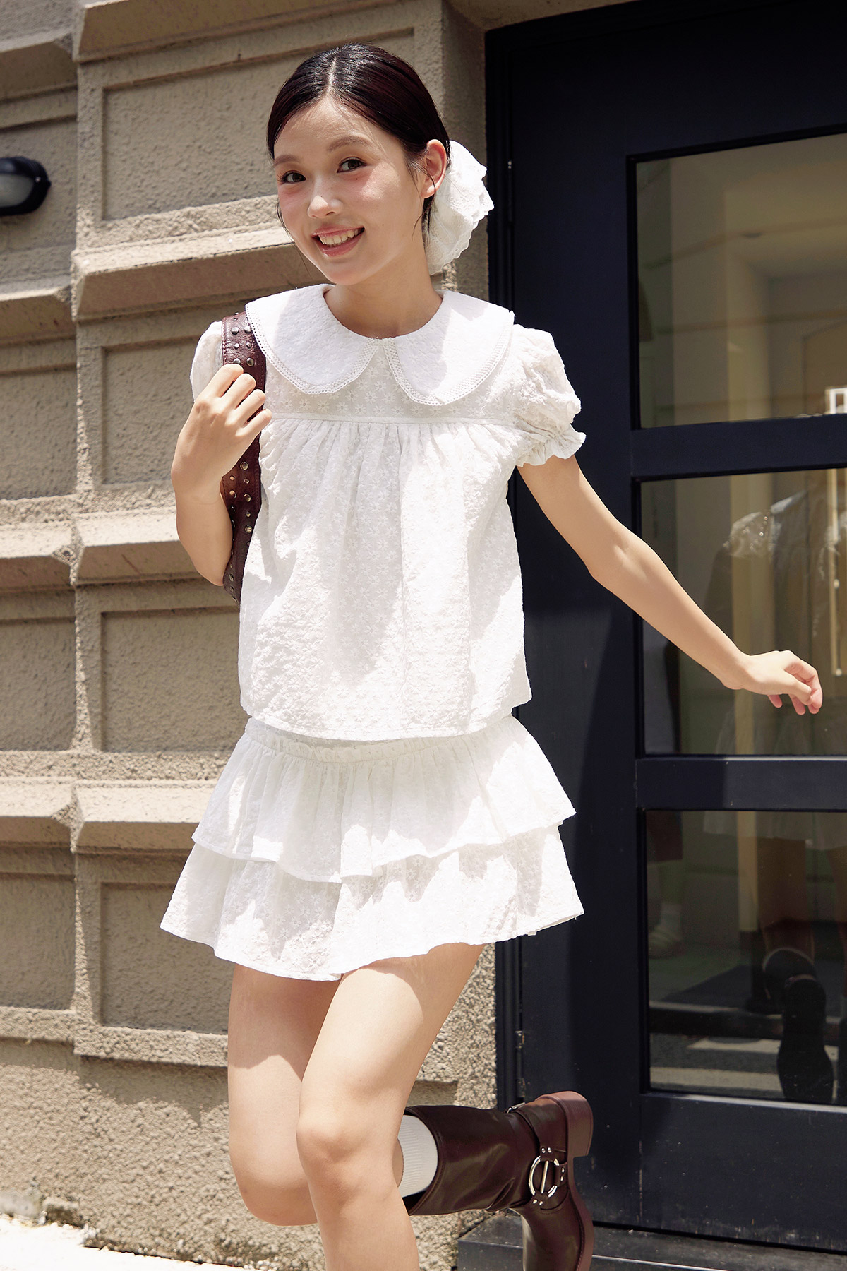 *BACKORDER* NELLIE TOP - CAMELLIA WHITE [BY MODPARADE]