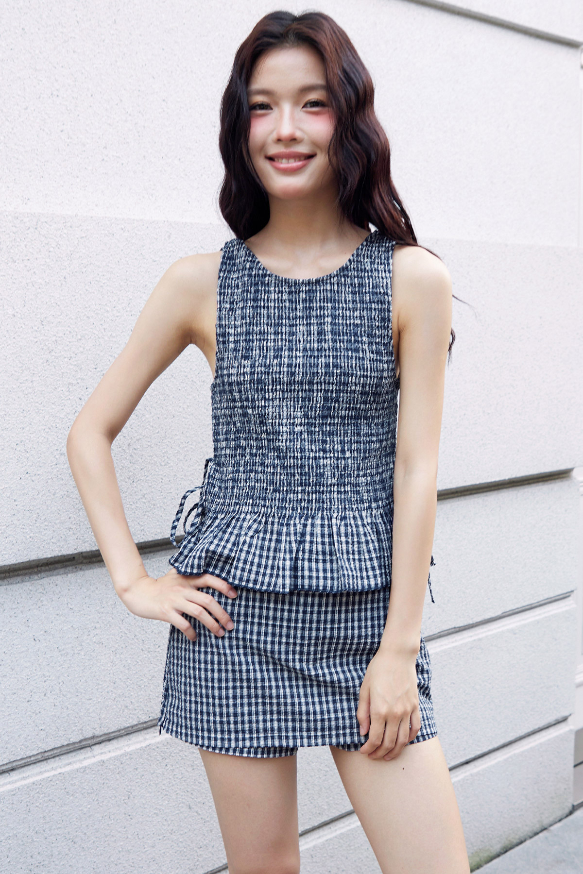 NICOLETTE TOP - OXFORD CHECKS [BY MODPARADE]