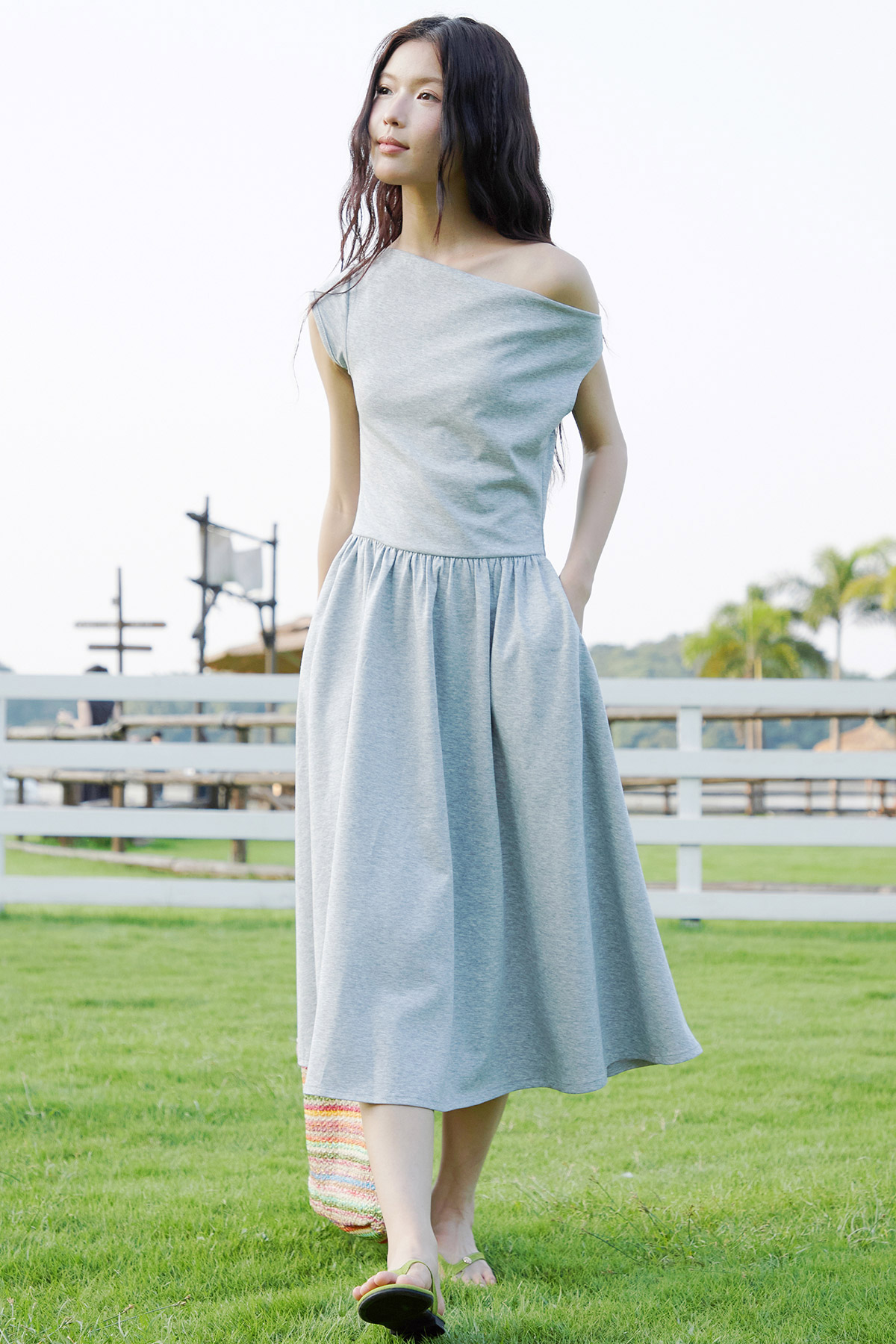 SASCHA DRESS - HEATHER GREY [BY MODPARADE]