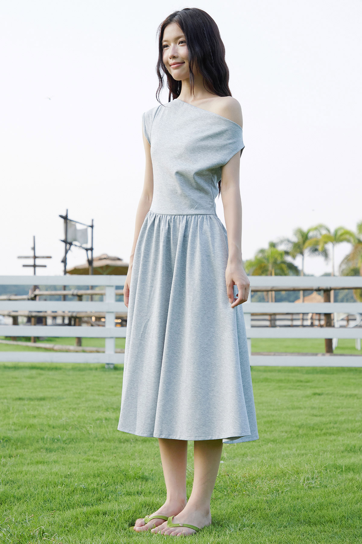 SASCHA DRESS - HEATHER GREY [BY MODPARADE]