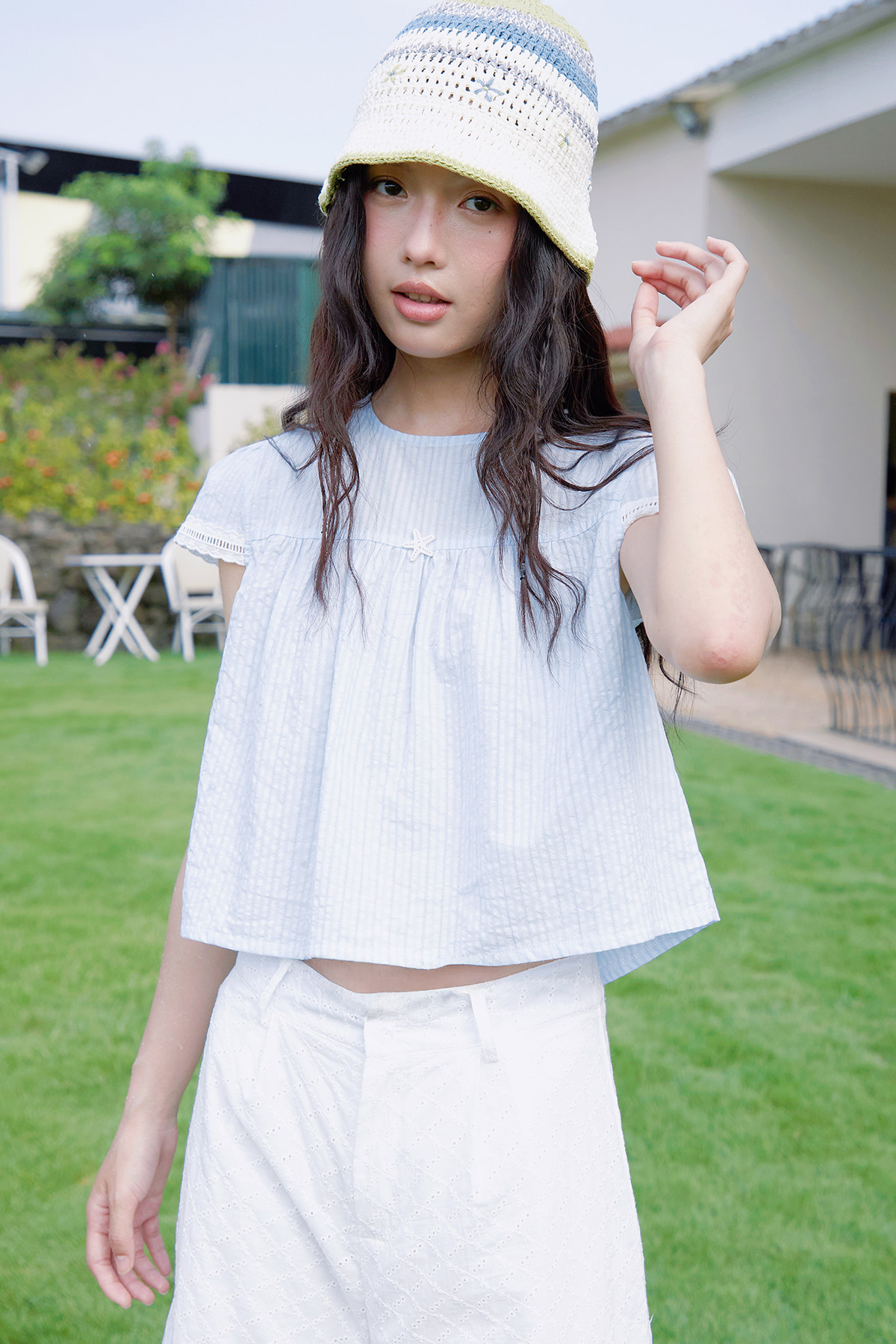 VIOLA TOP - SEA BREEZE [BY MODPARADE]