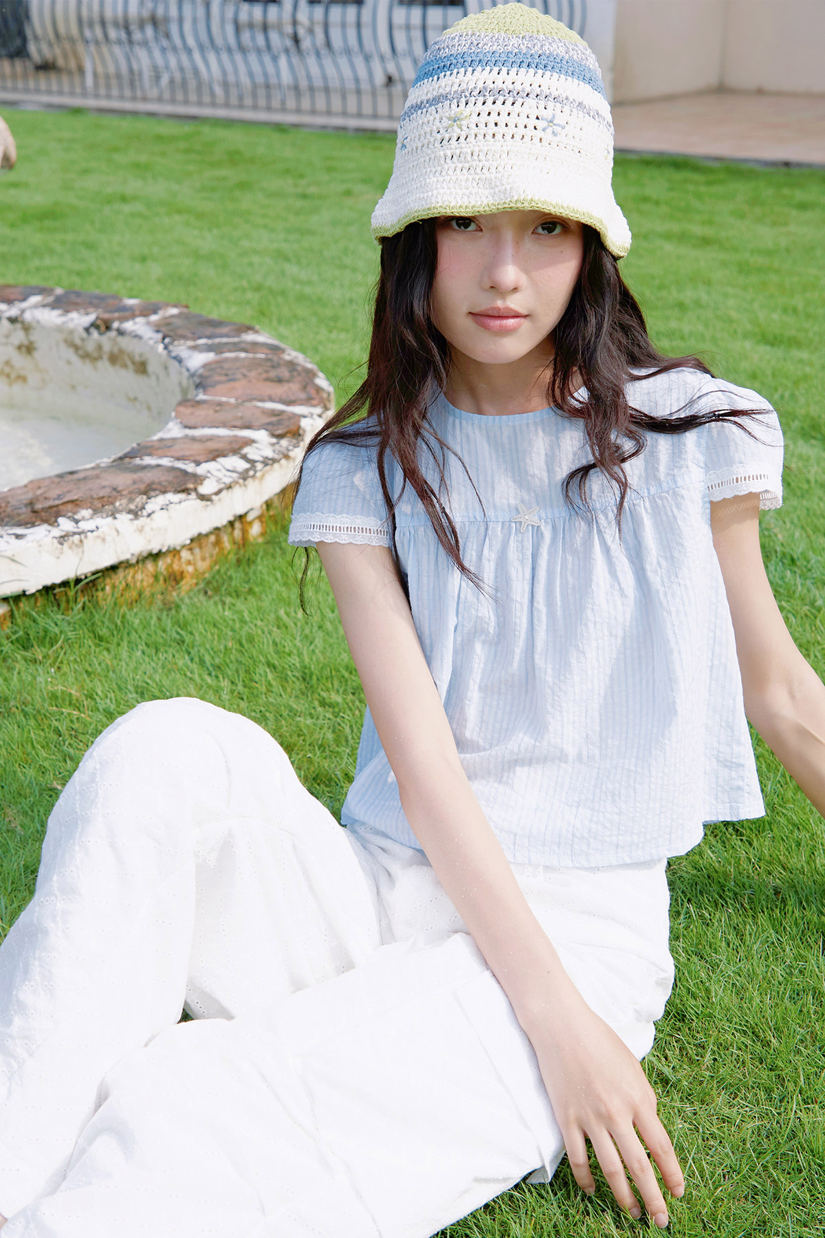 VIOLA TOP - SEA BREEZE [BY MODPARADE]
