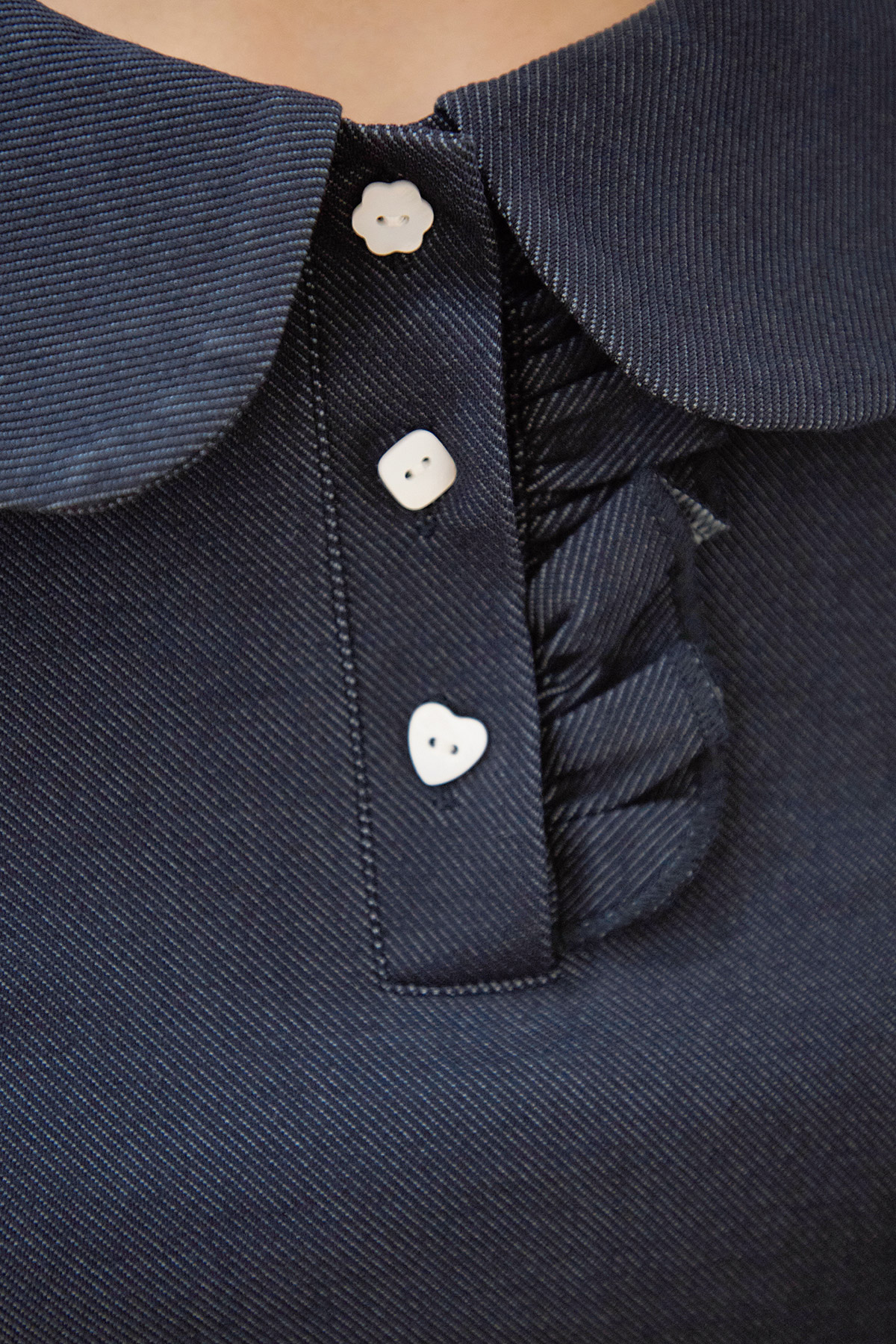 DOROTHY POLO TOP - NAVY [BY MODPARADE]