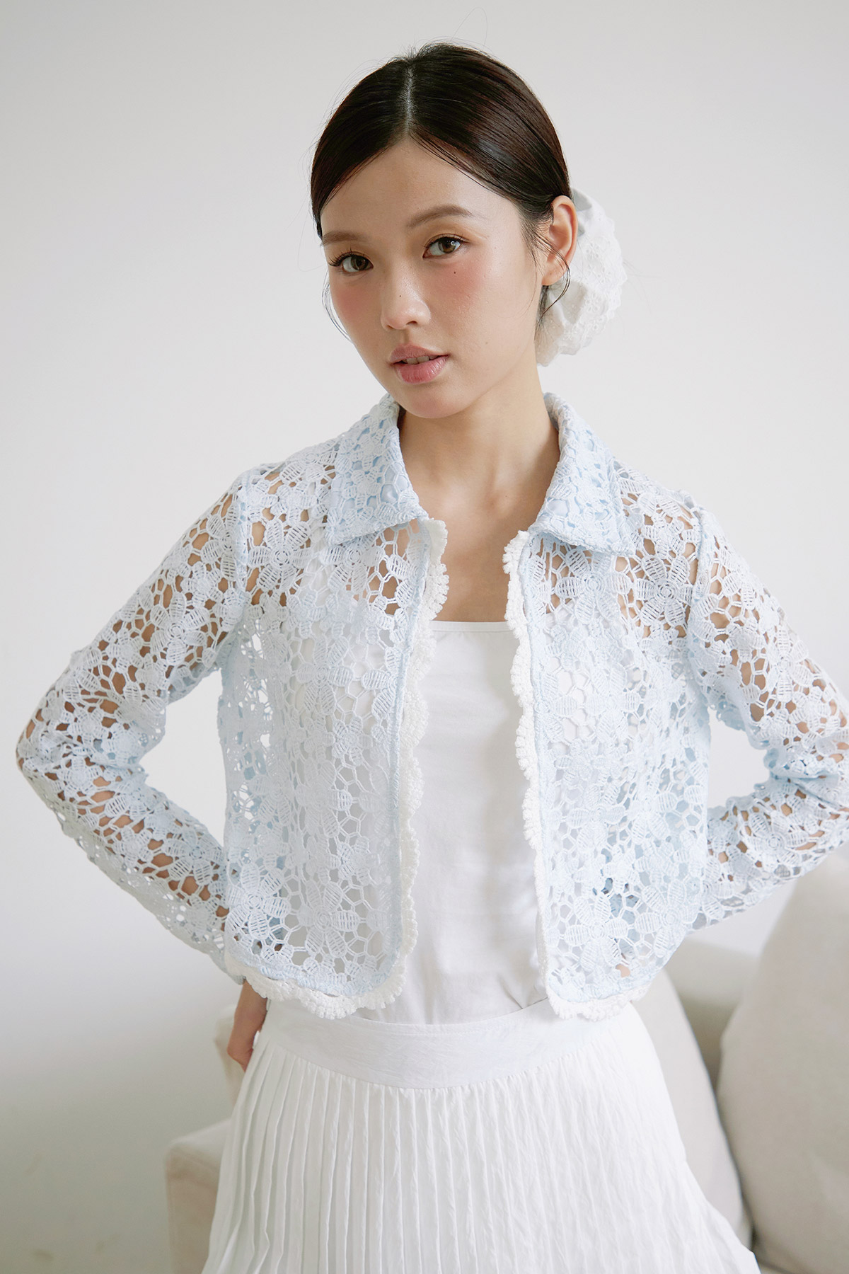 FLORENCE CARDIGAN - POWDER [BY MODPARADE]