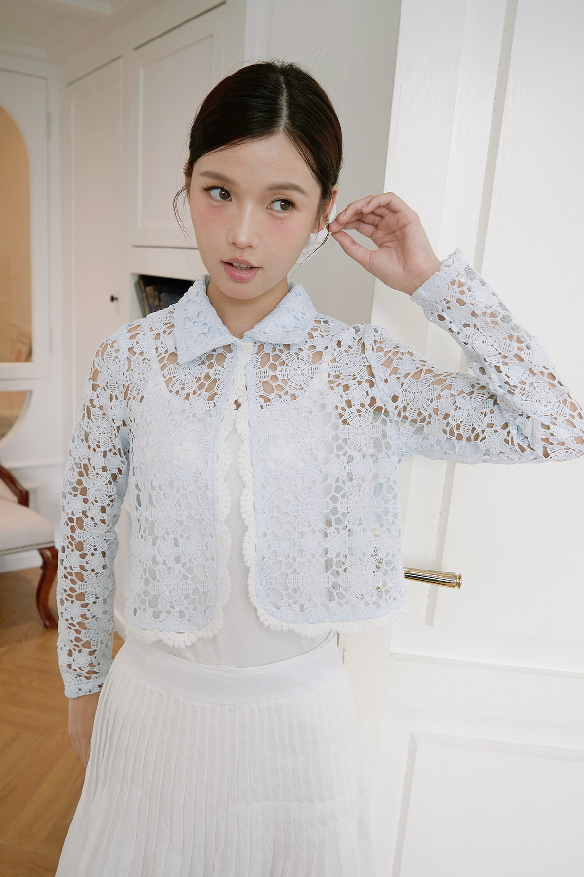 FLORENCE CARDIGAN - POWDER [BY MODPARADE]