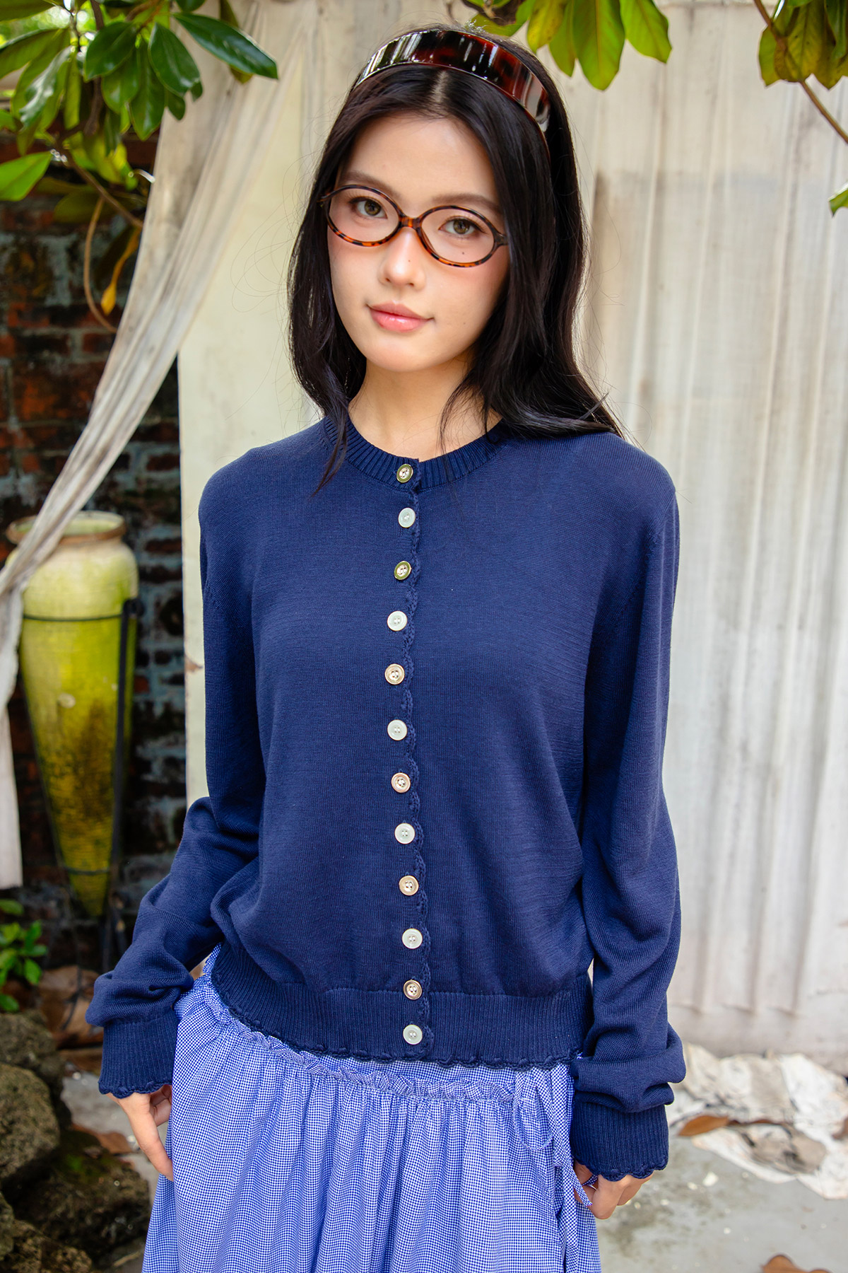 LLOYD CARDIGAN - NAVY [BY MODPARADE]
