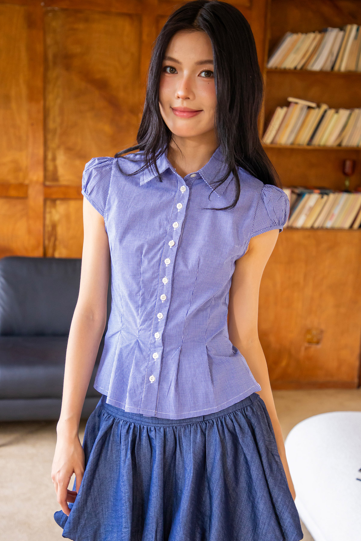 MARTIN TOP - HABOUR GINGHAM [BY MODPARADE]