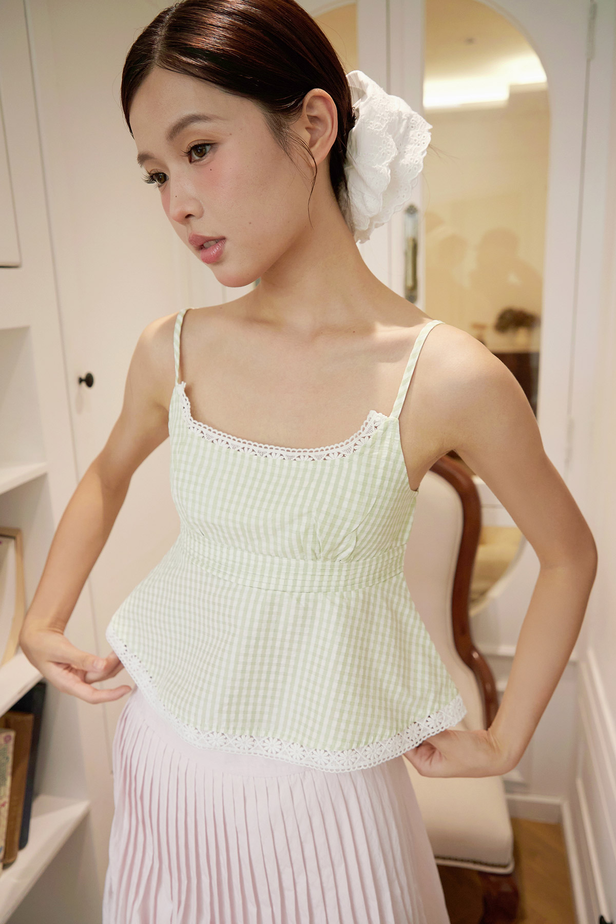 VANESSA TOP - MATCHA LATTE [BY MODPARADE]