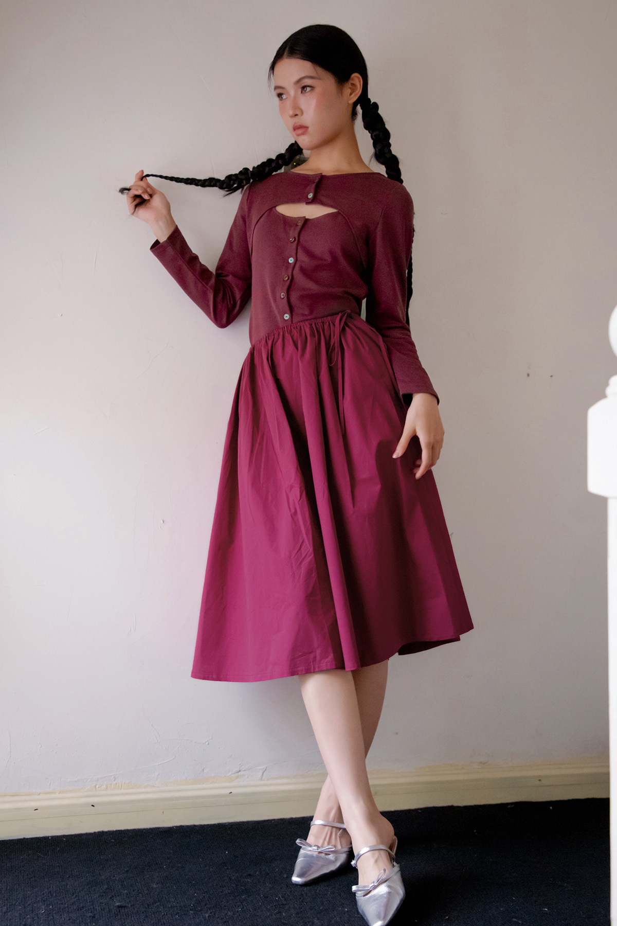 DUPONT SKIRT - PLUMBERRY [BY MODPARADE]