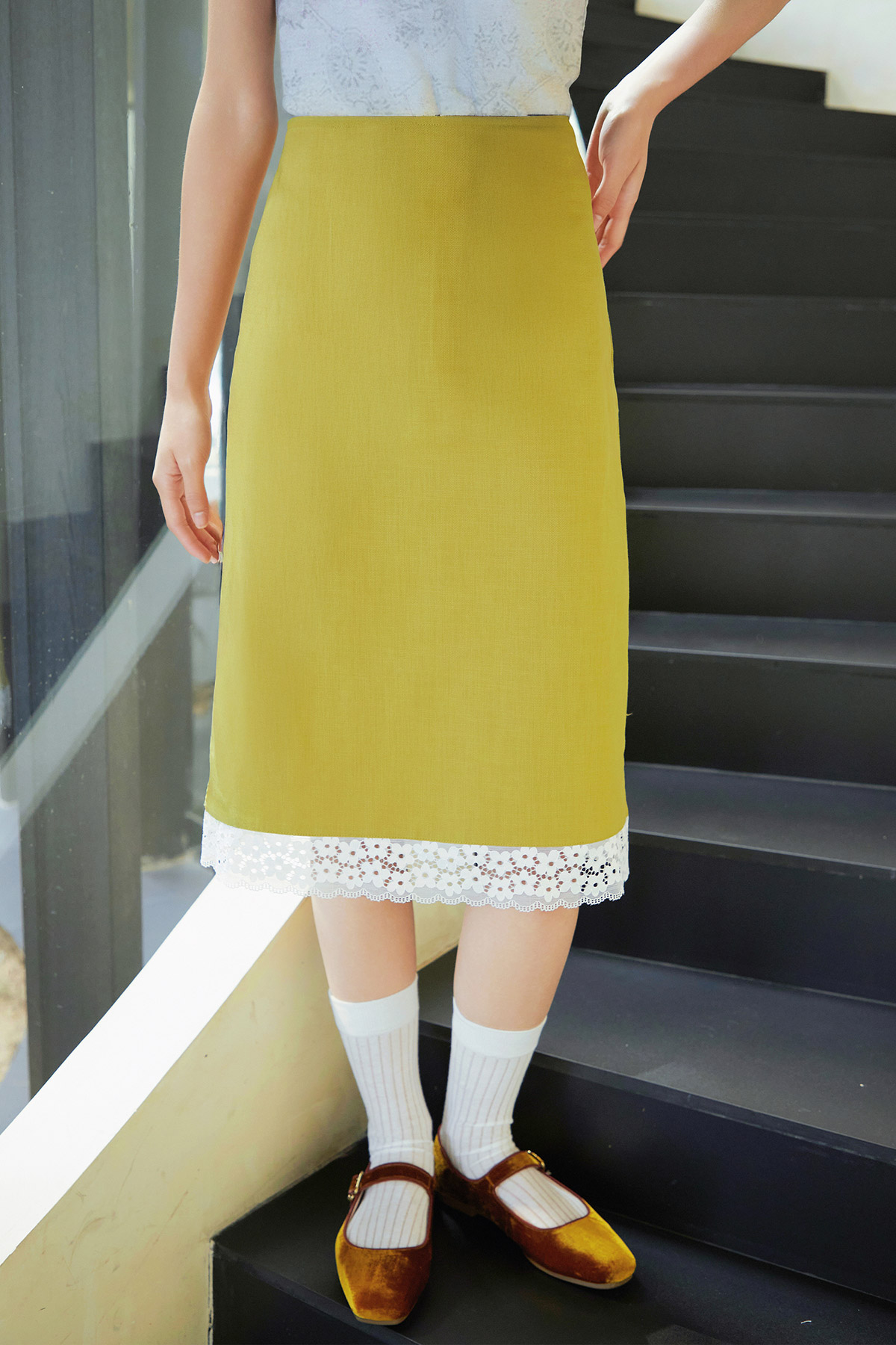 BJORN SKIRT - PALM DUSK [BY MODPARADE]