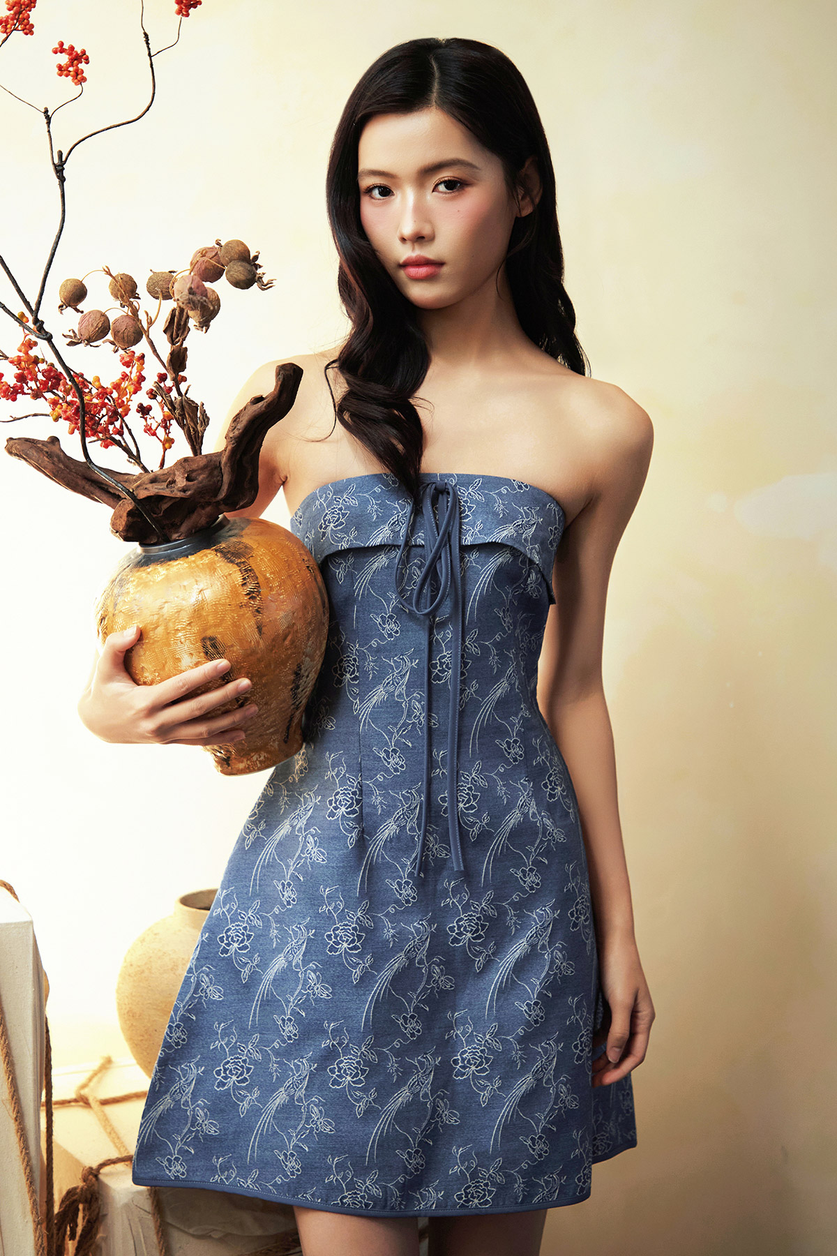 ELENA DRESS - MOON PEONY [BY MODPARADE]