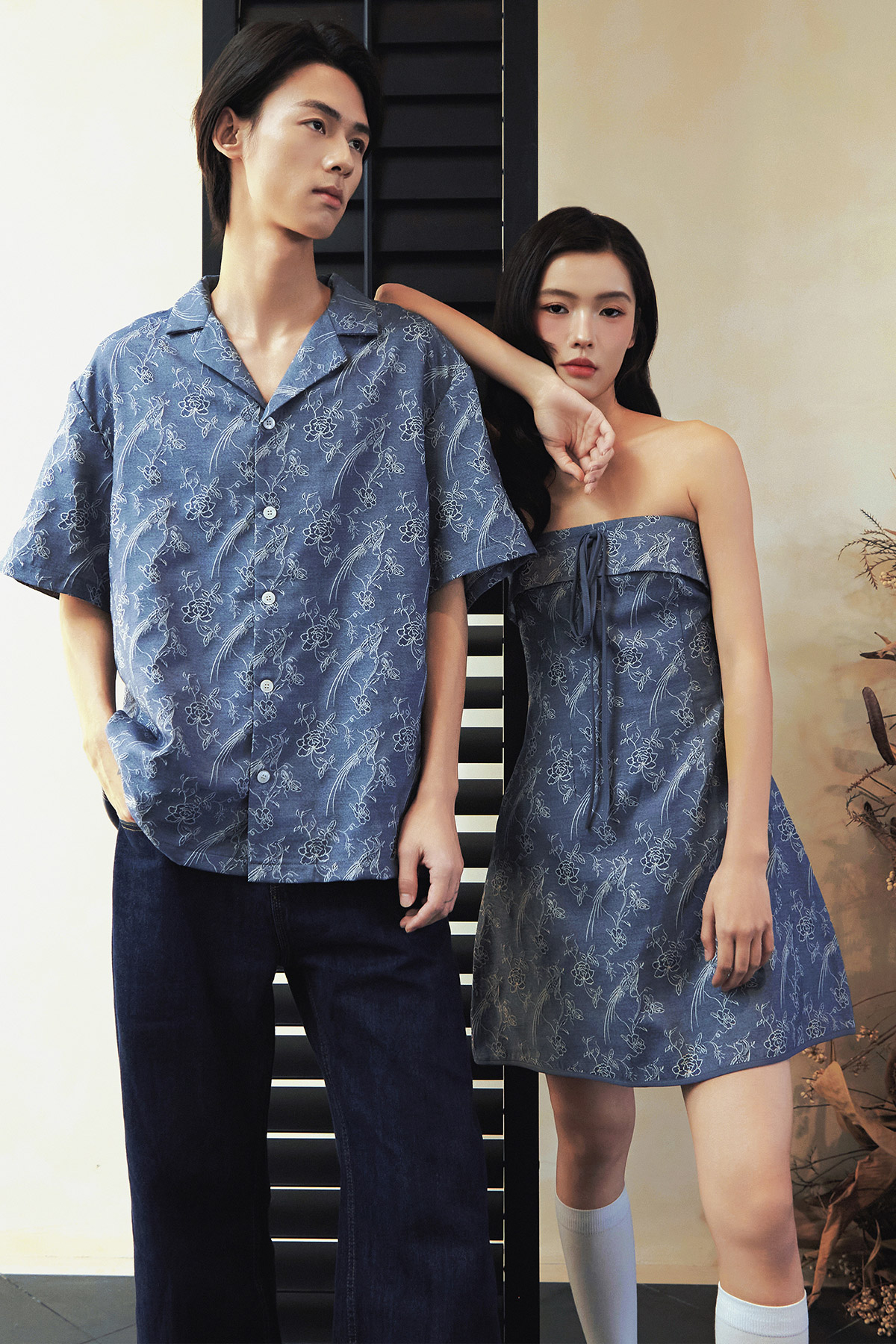 ELENA DRESS - MOON PEONY [BY MODPARADE]