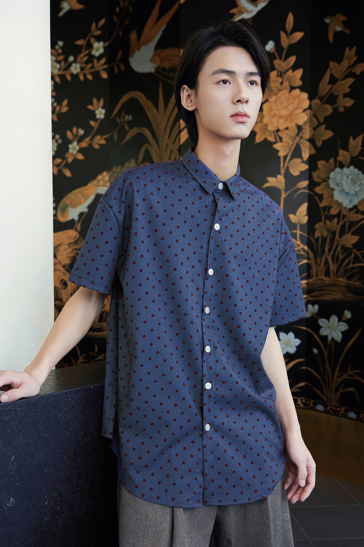 FREDDIE SHIRT - CRIMSON BLOOM [BY MODPARADE]