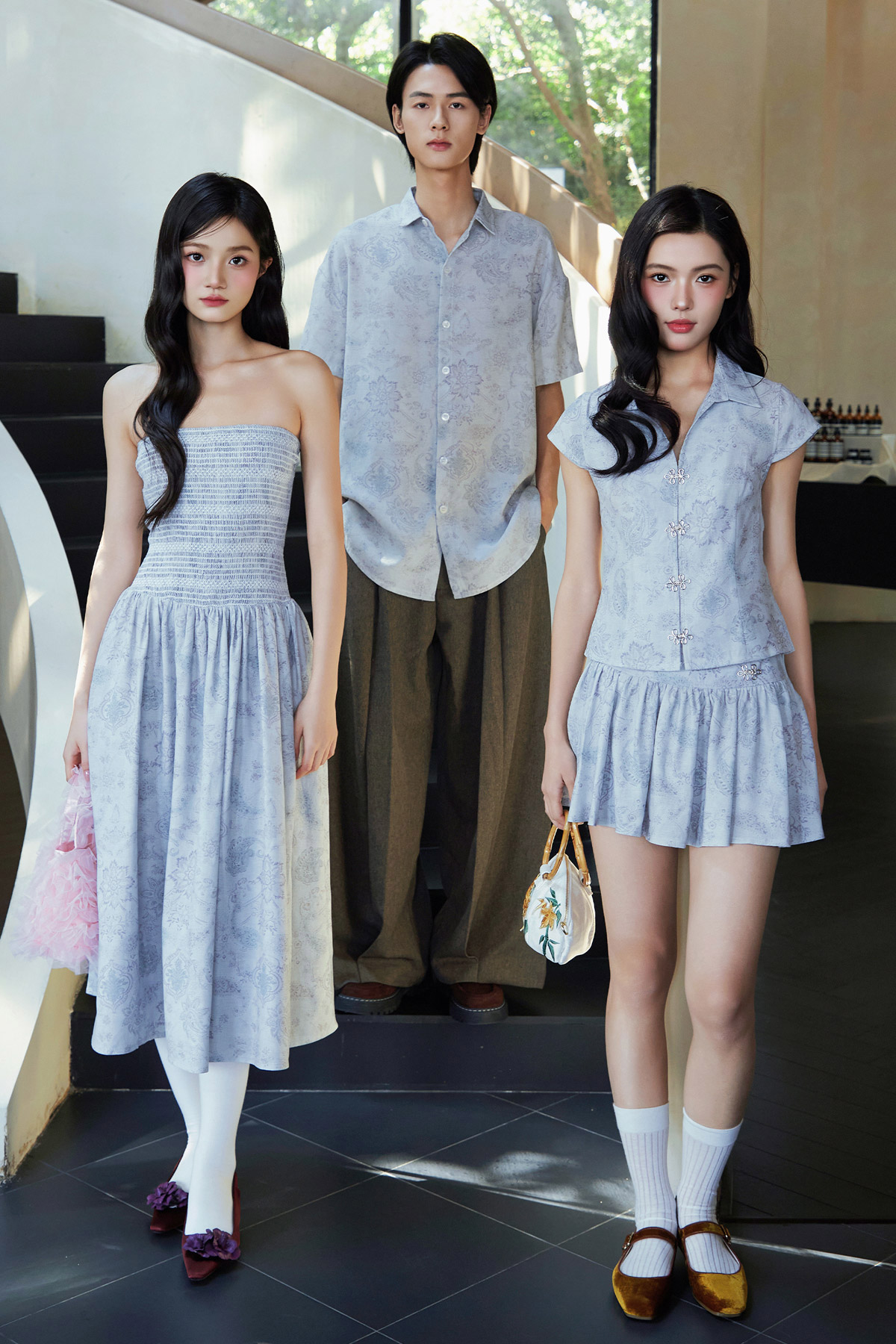 FREDDIE SHIRT - LAKE PAISLEY [BY MODPARADE]