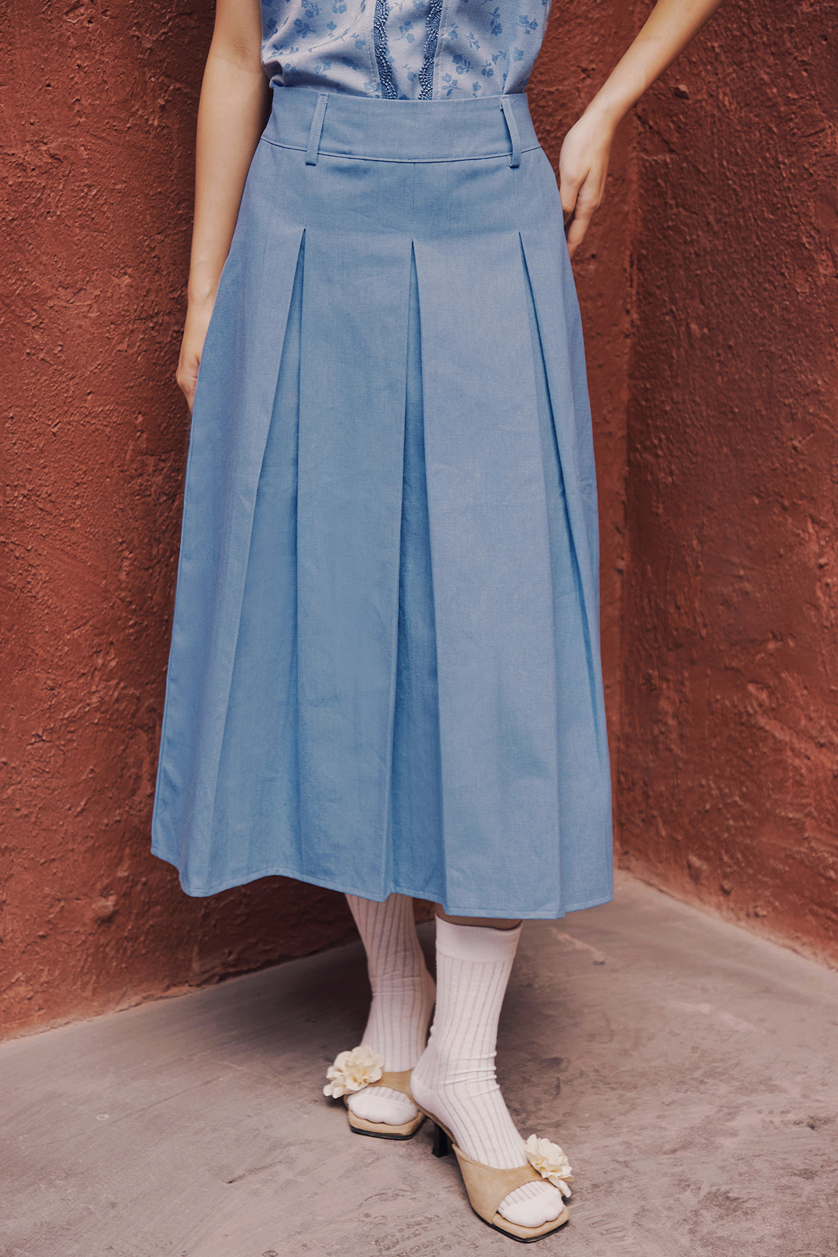 HALLIE SKIRT - LAKE [BY MODPARADE]