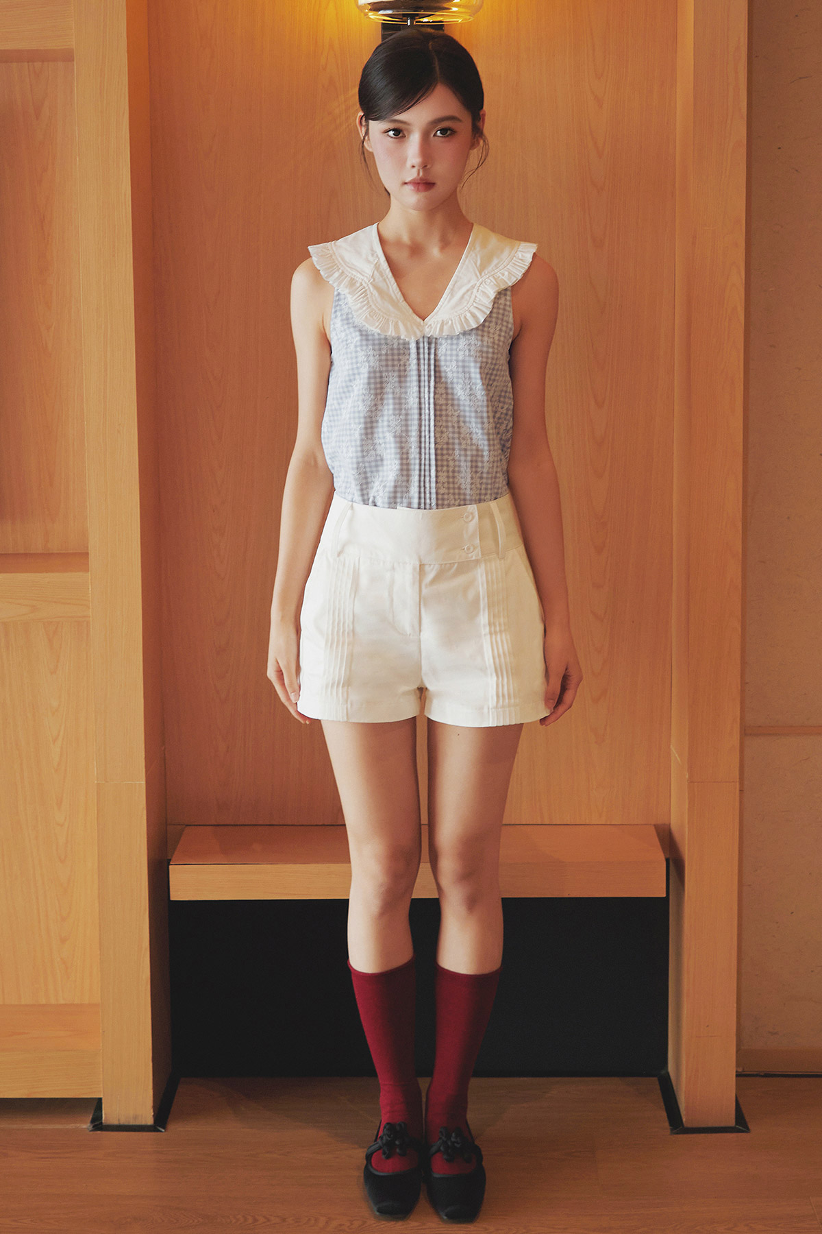 HANNAH SHORTS - IVORY [BY MODPARADE]