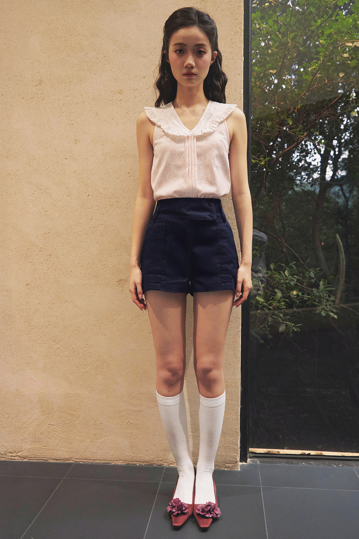 HANNAH SHORTS - NAVY [BY MODPARADE]