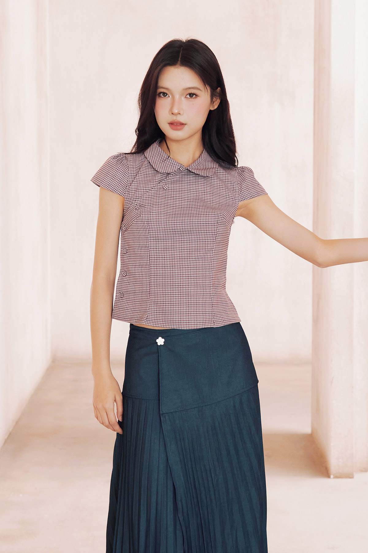 LEXIE TOP - BLUEBERRY [BY MODPARADE]