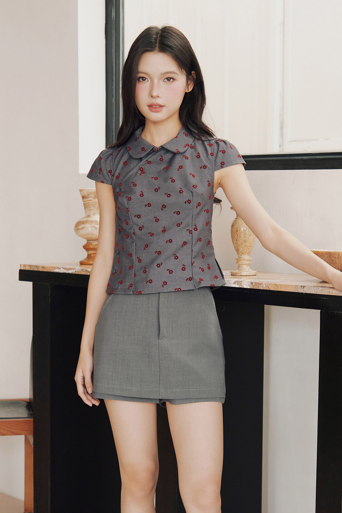 LEXIE TOP - MOONFIELD ROSE [BY MODPARADE]