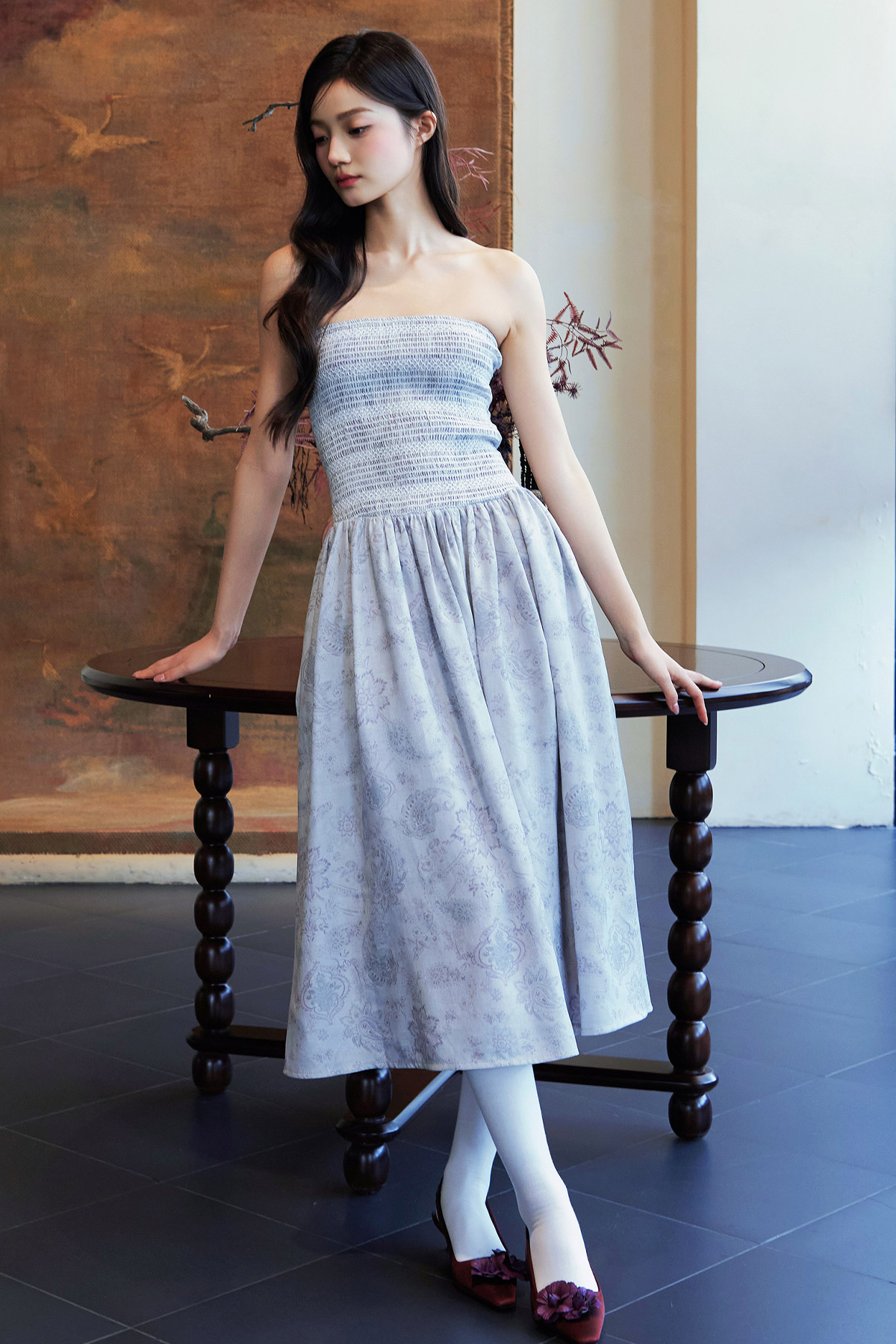 LILLIAN DRESS - LAKE PAISLEY [BY MODPARADE]