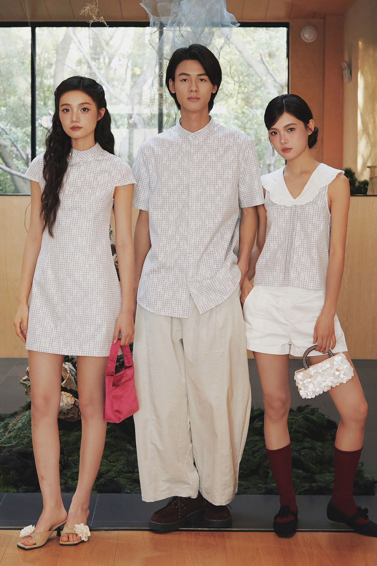 RAN CHEONGSAM DRESS - GREY MANOR LACE [BY MODPARADE]