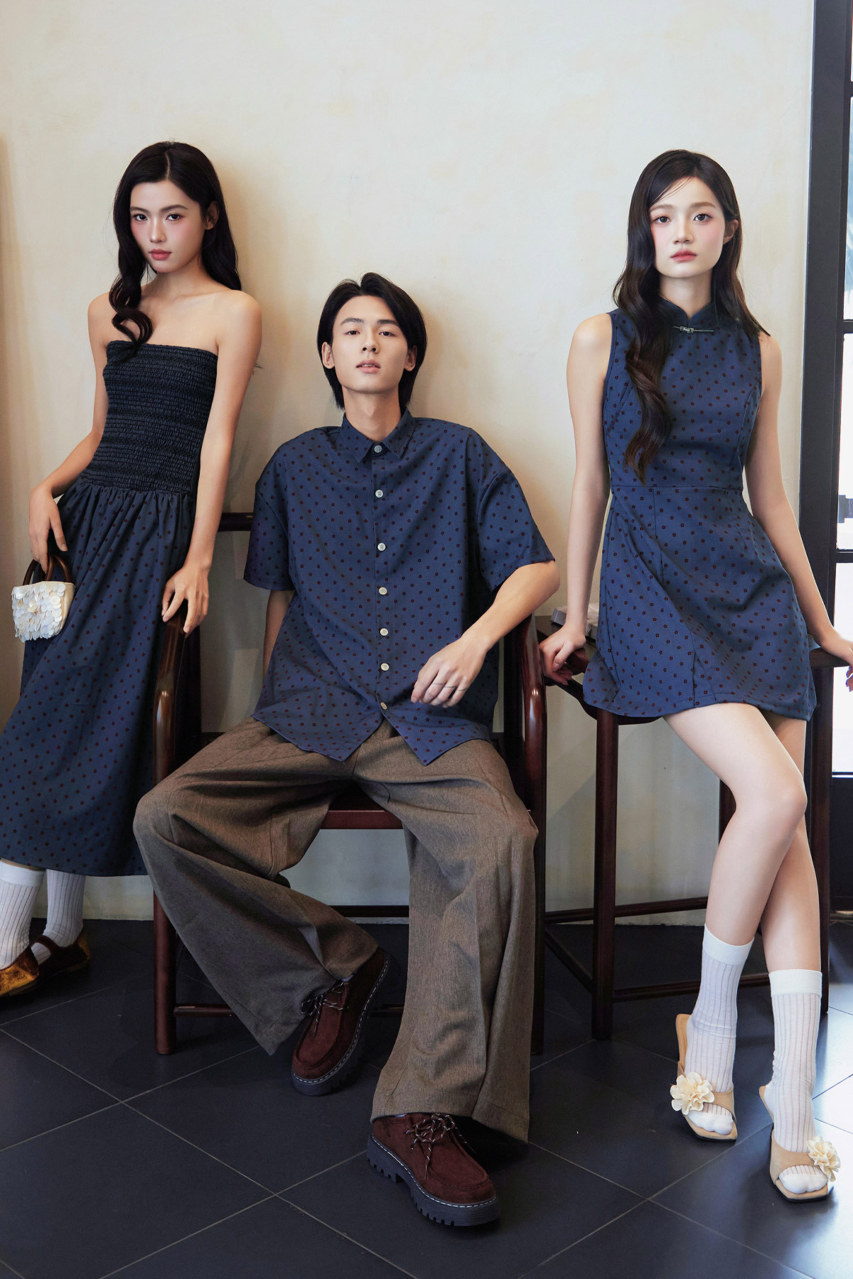 ROU CHEONGSAM DRESS - CRIMSON BLOOM [BY MODPARADE]