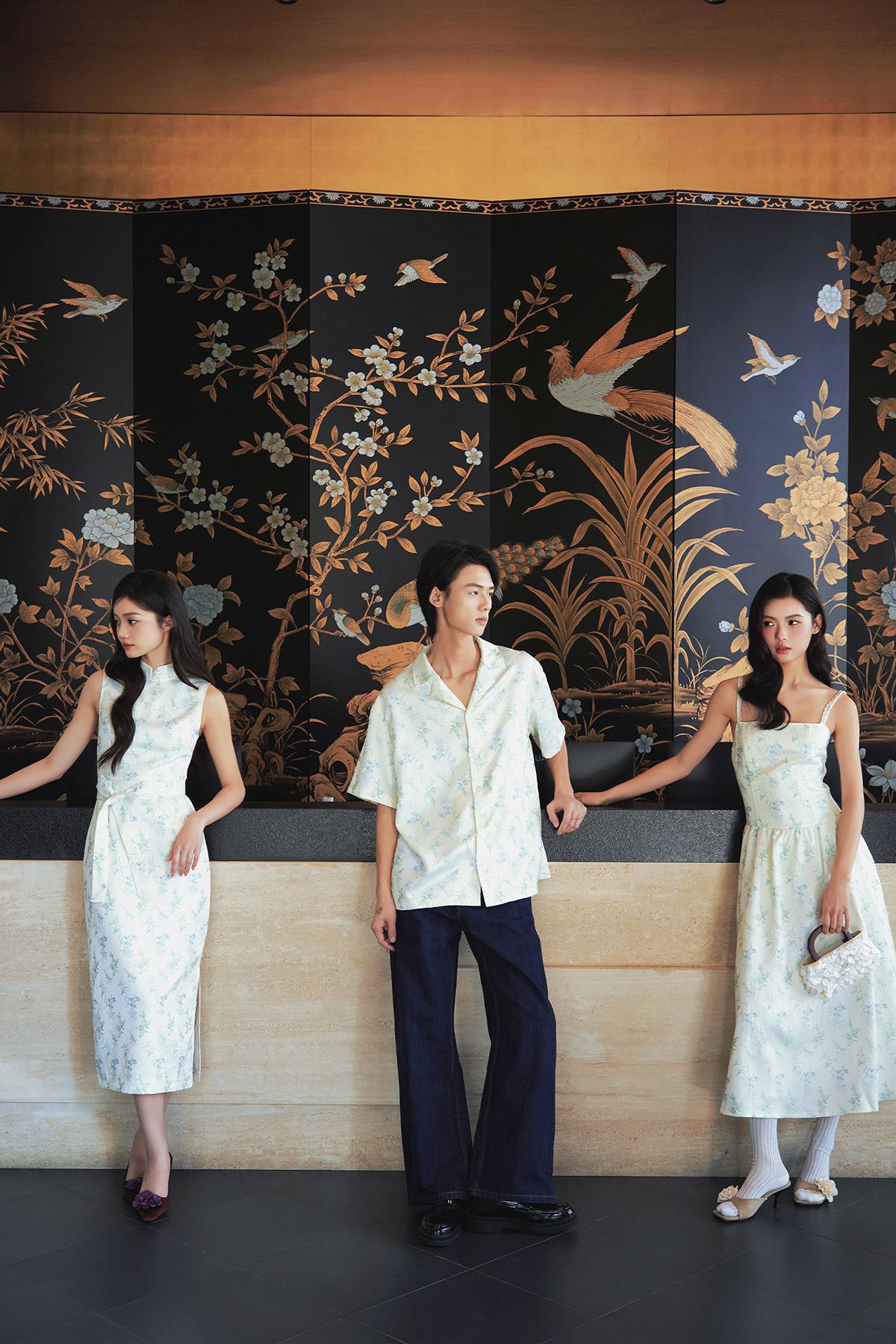 SAUNDERS SHIRT - PORCELAIN VALE [BY MODPARADE]