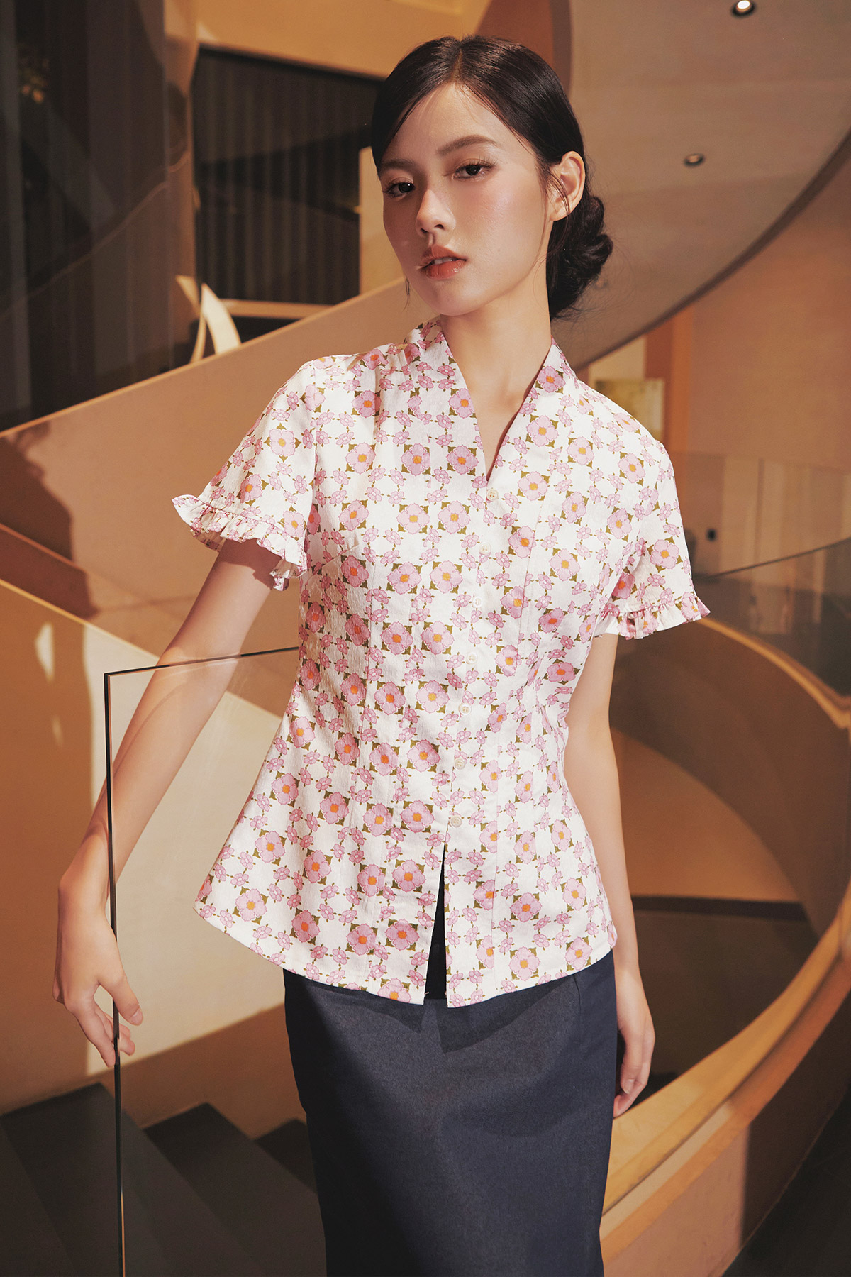 SERI KEBAYA TOP - NYONYA PEONIA [BY MODPARADE]