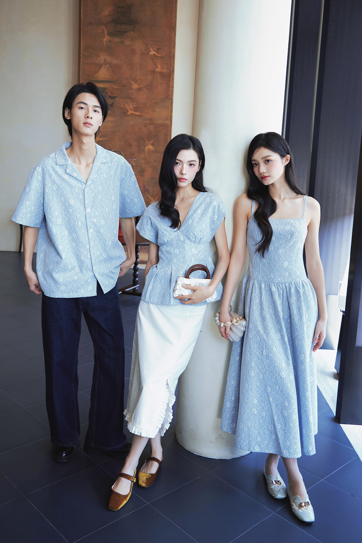 SUSSIE DRESS - MIST LACE [BY MODPARADE]