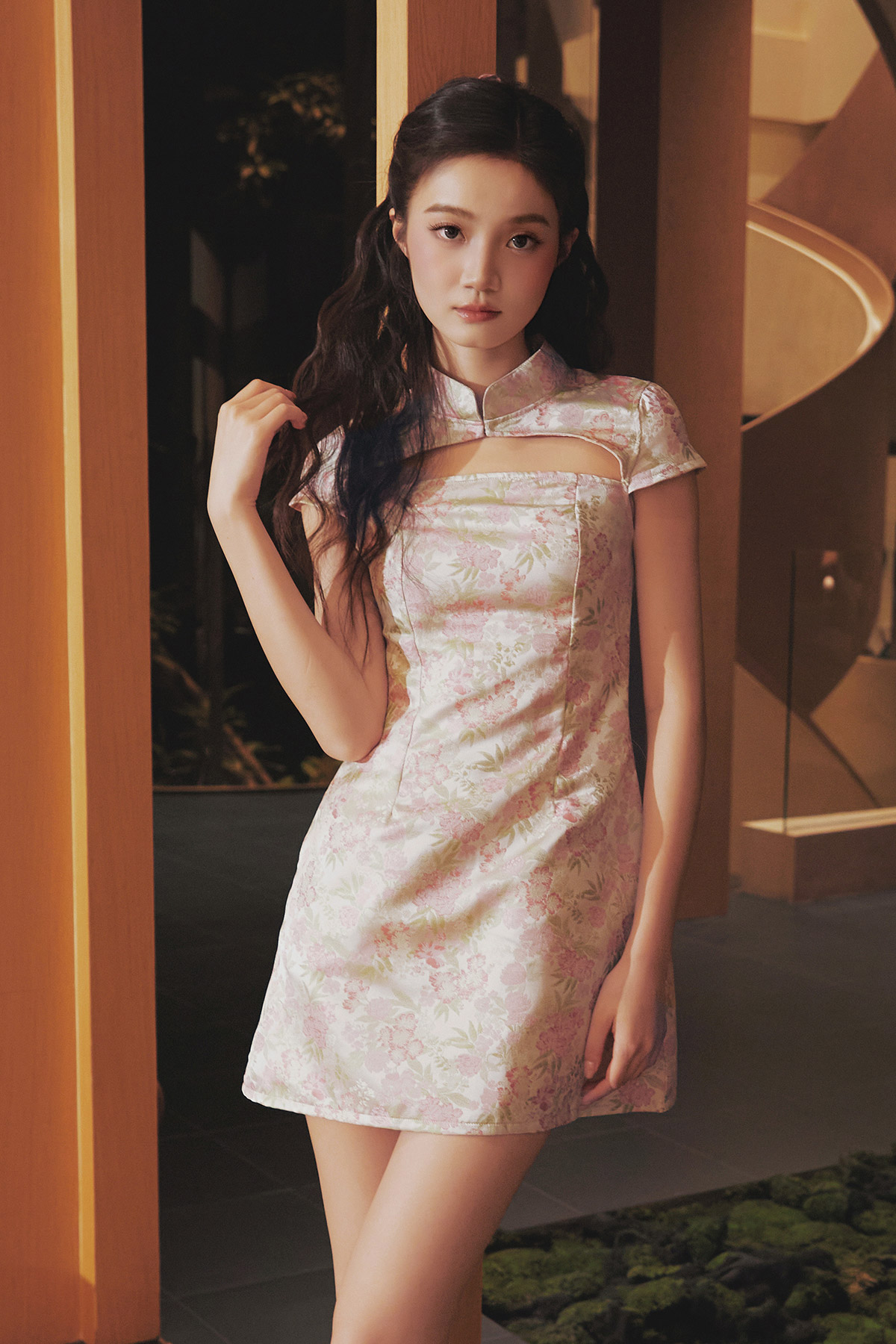 TONG CHEONGSAM DRESS - PEONY GARDEN [BY MODPARADE]