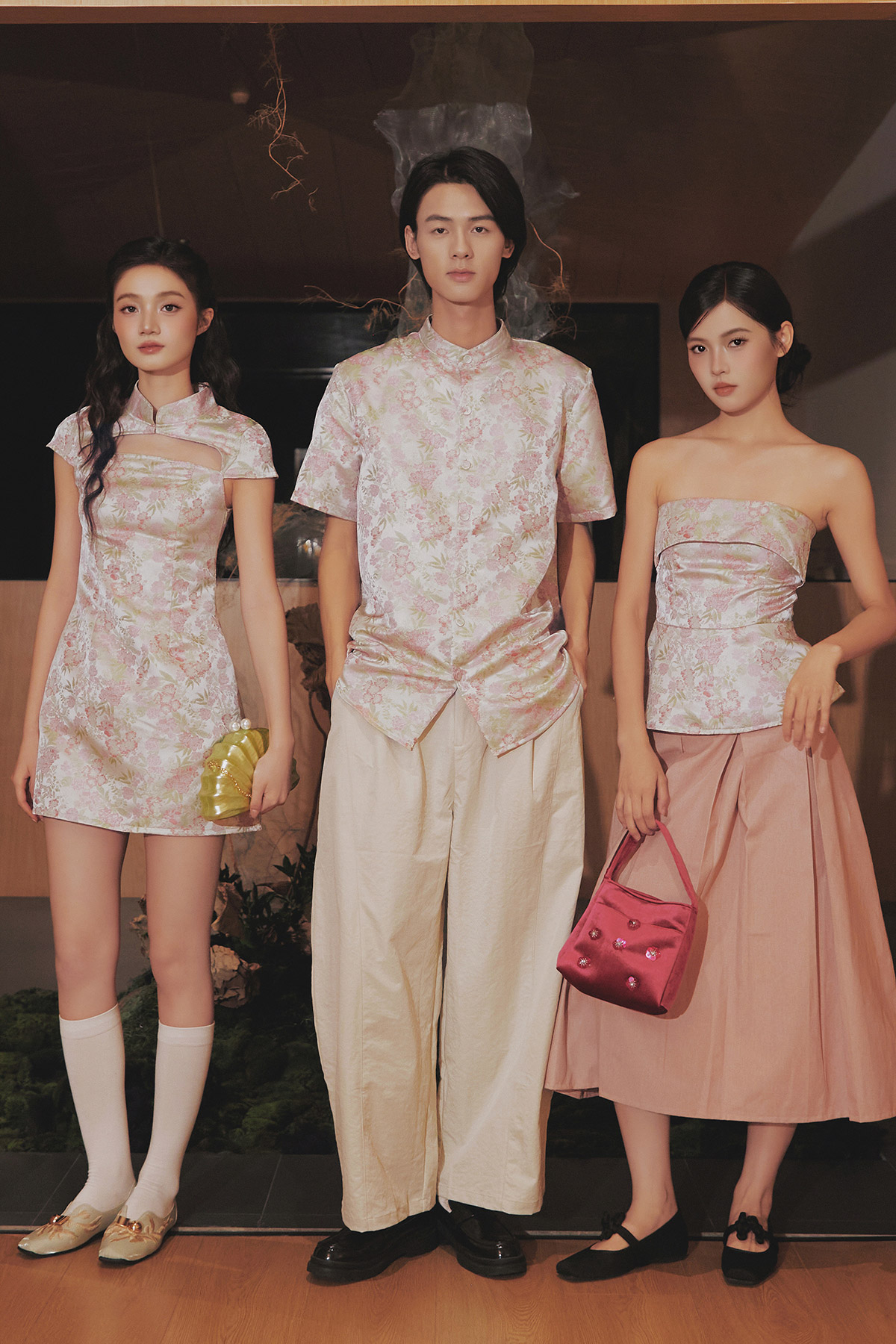 TONG CHEONGSAM DRESS - PEONY GARDEN [BY MODPARADE]