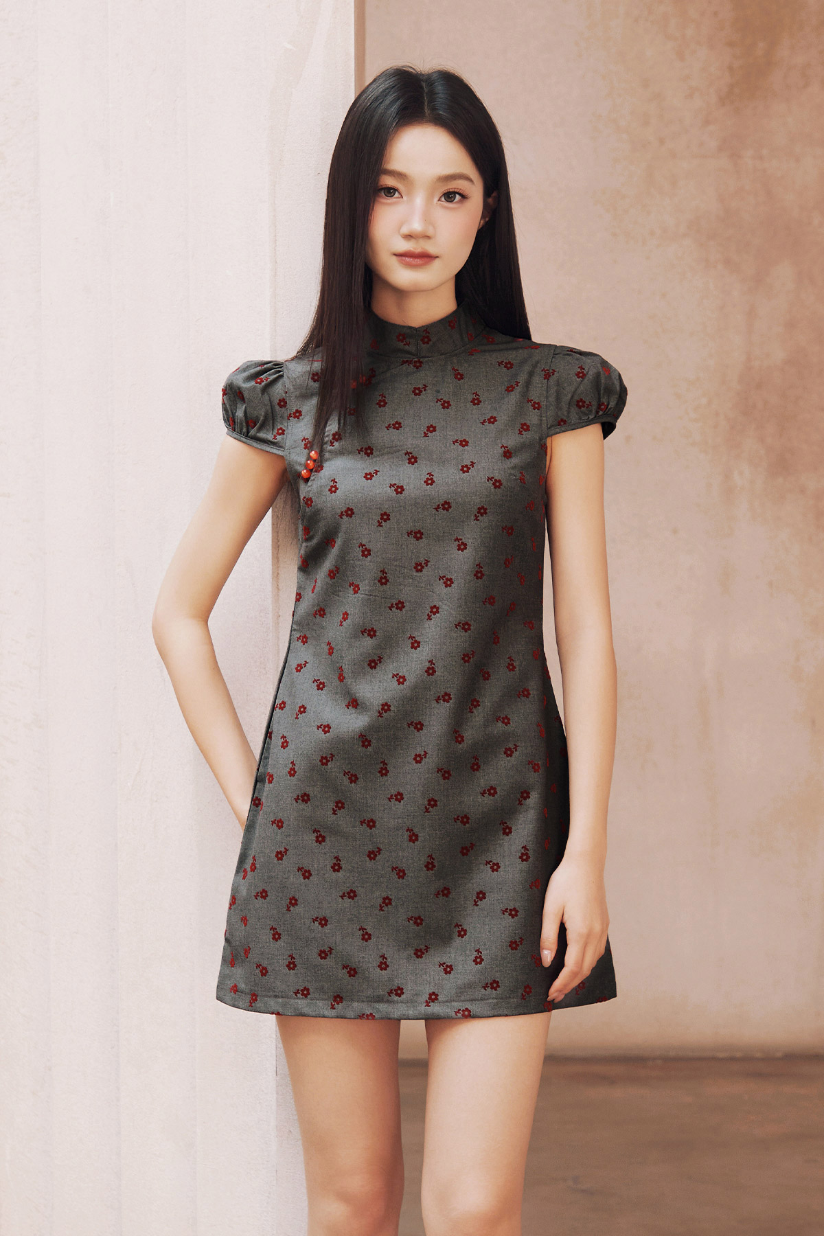 XIU CHEONGSAM DRESS - MOONFIELD ROSE [BY MODPARADE]
