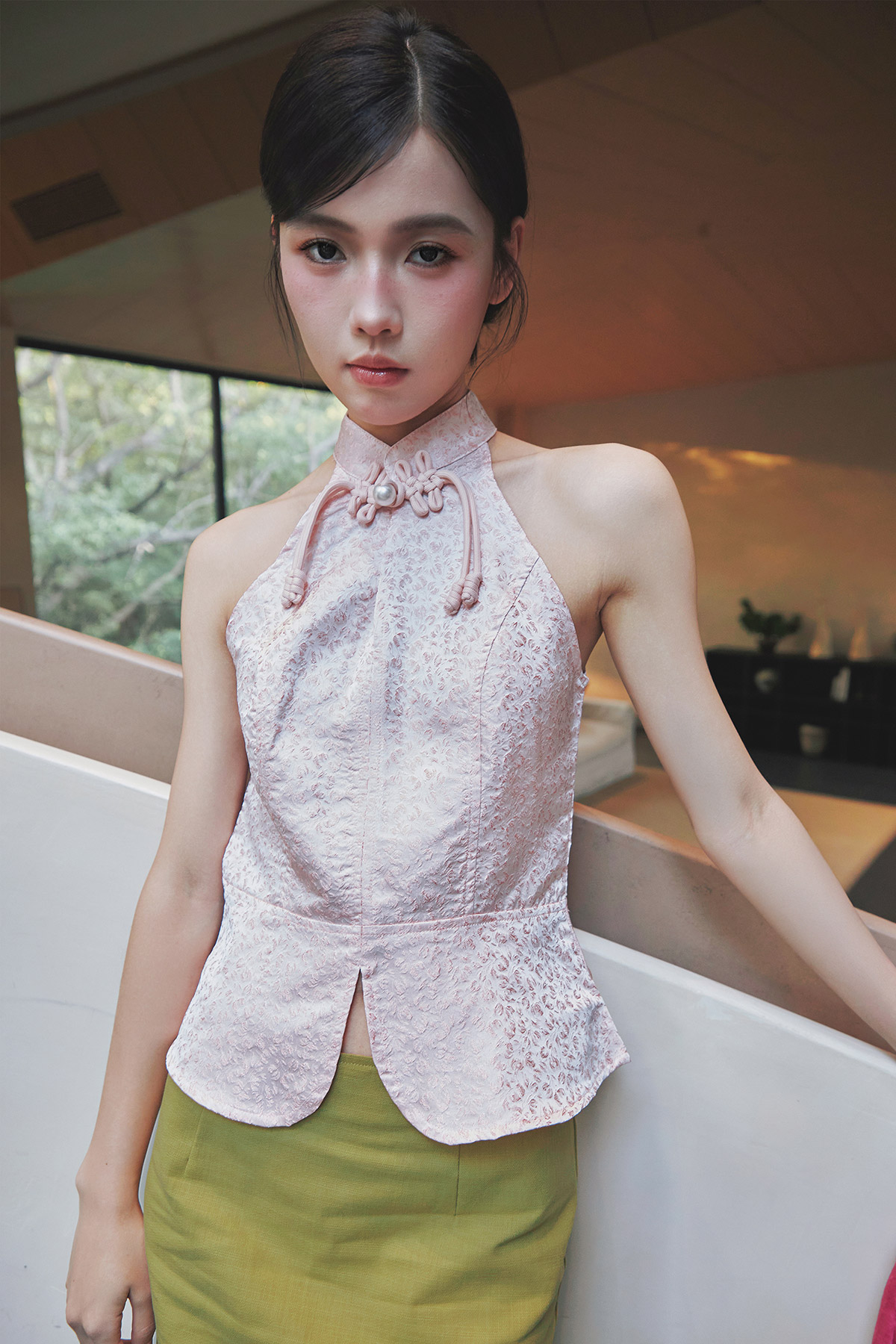 YAN CHEONGSAM TOP - BLUSH SONATA [BY MODPARADE]