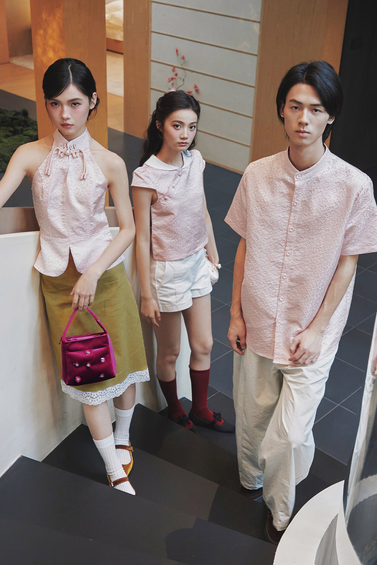 YAN CHEONGSAM TOP - BLUSH SONATA [BY MODPARADE]