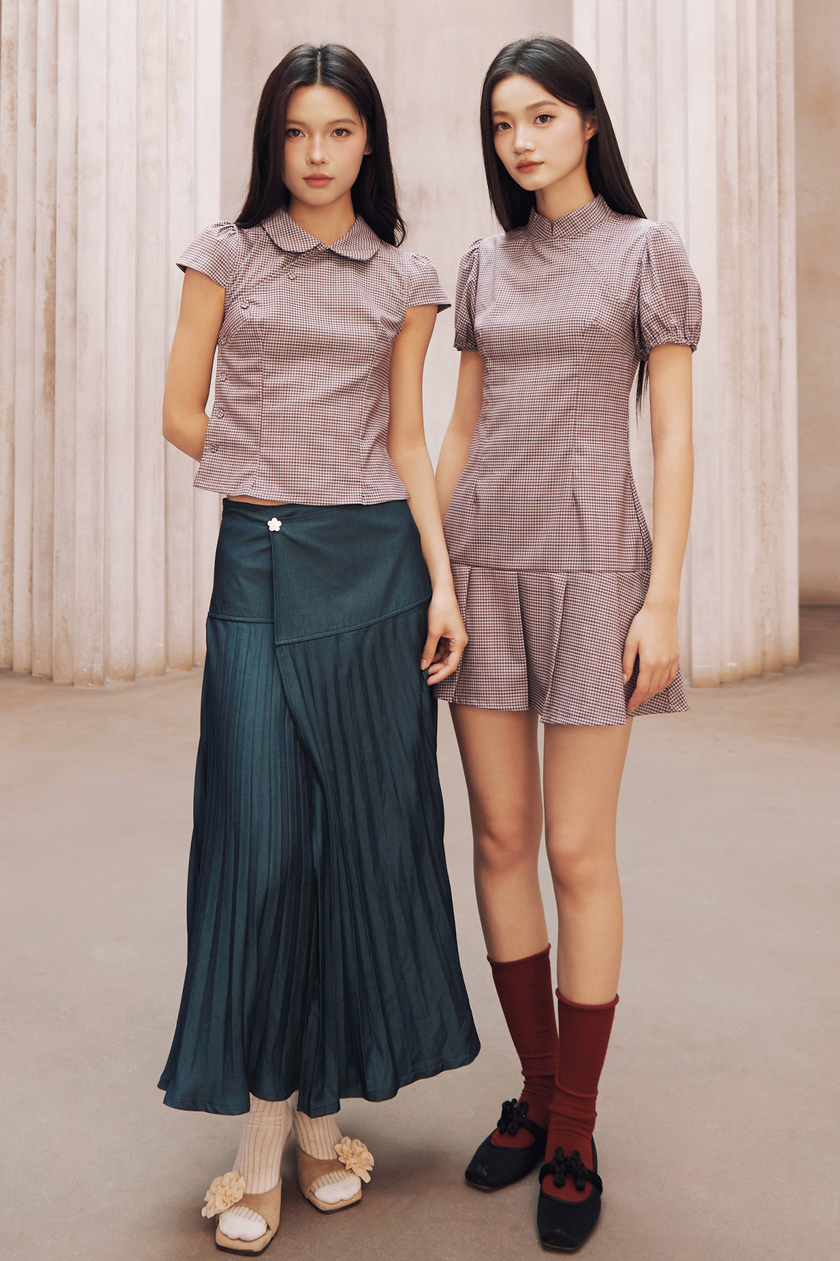 YUN CHEONGSAM DRESS - BLUEBERRY [BY MODPARADE]