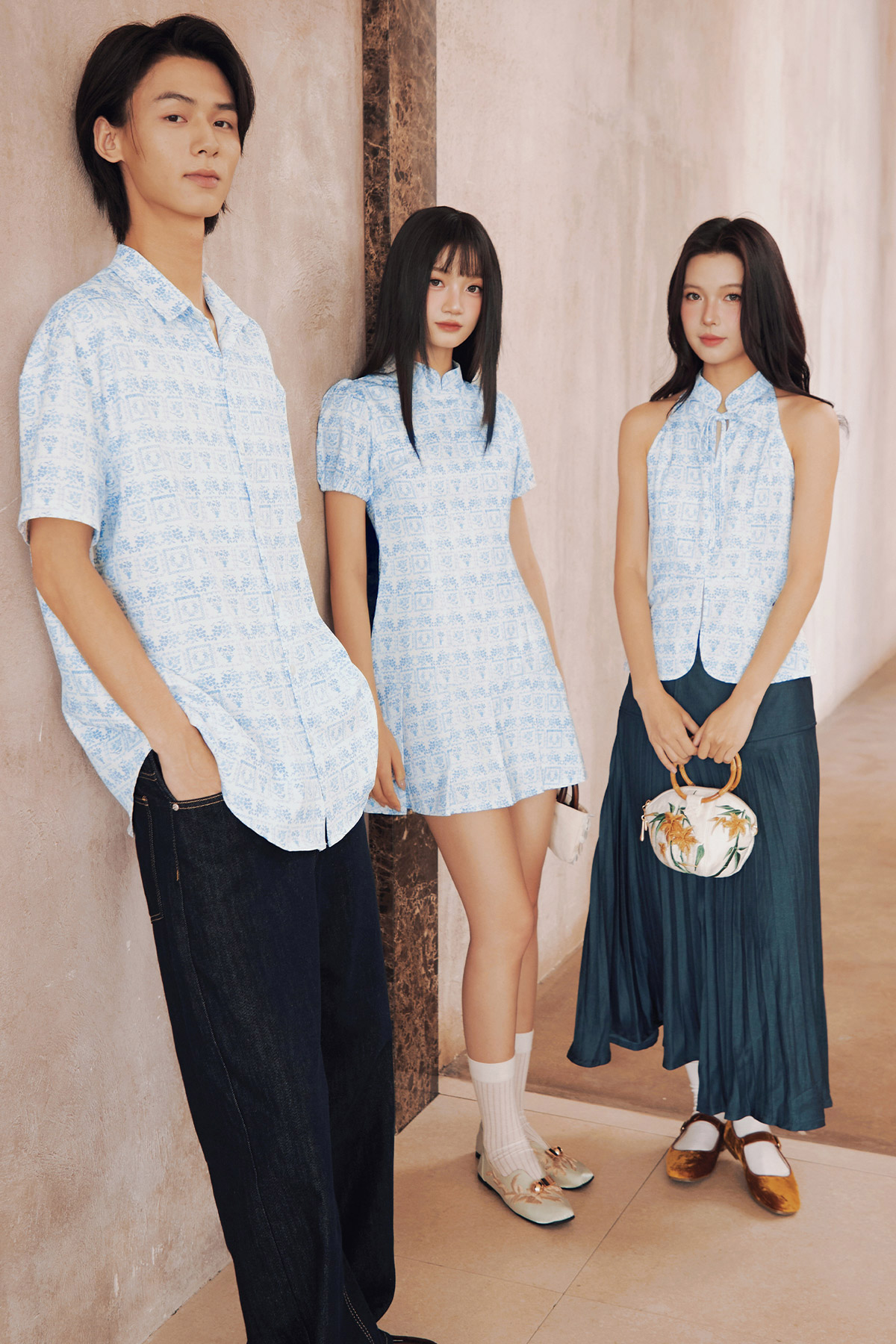 YUN CHEONGSAM DRESS - HEIRLOOM STITCH [BY MODPARADE]