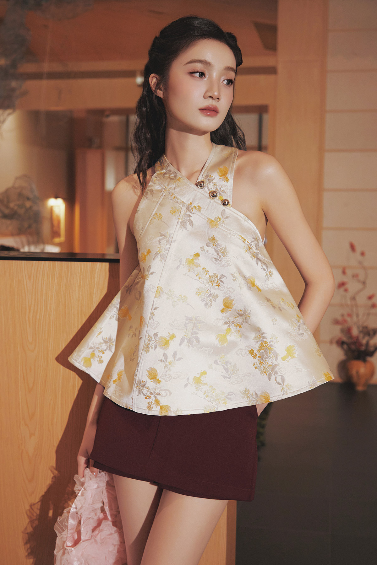 ZEXI TOP - GOLDEN POND [BY MODPARADE]