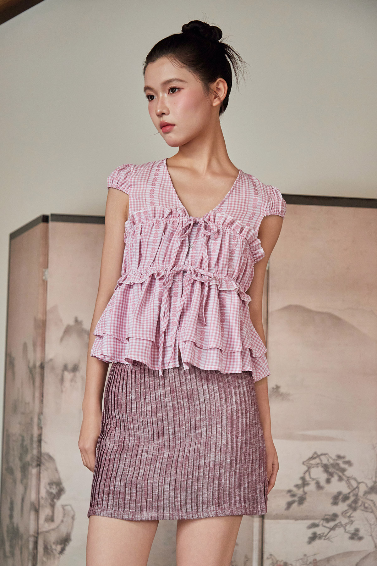 CAMILLA TOP - ROSY MEADOW [BY MODPARADE]