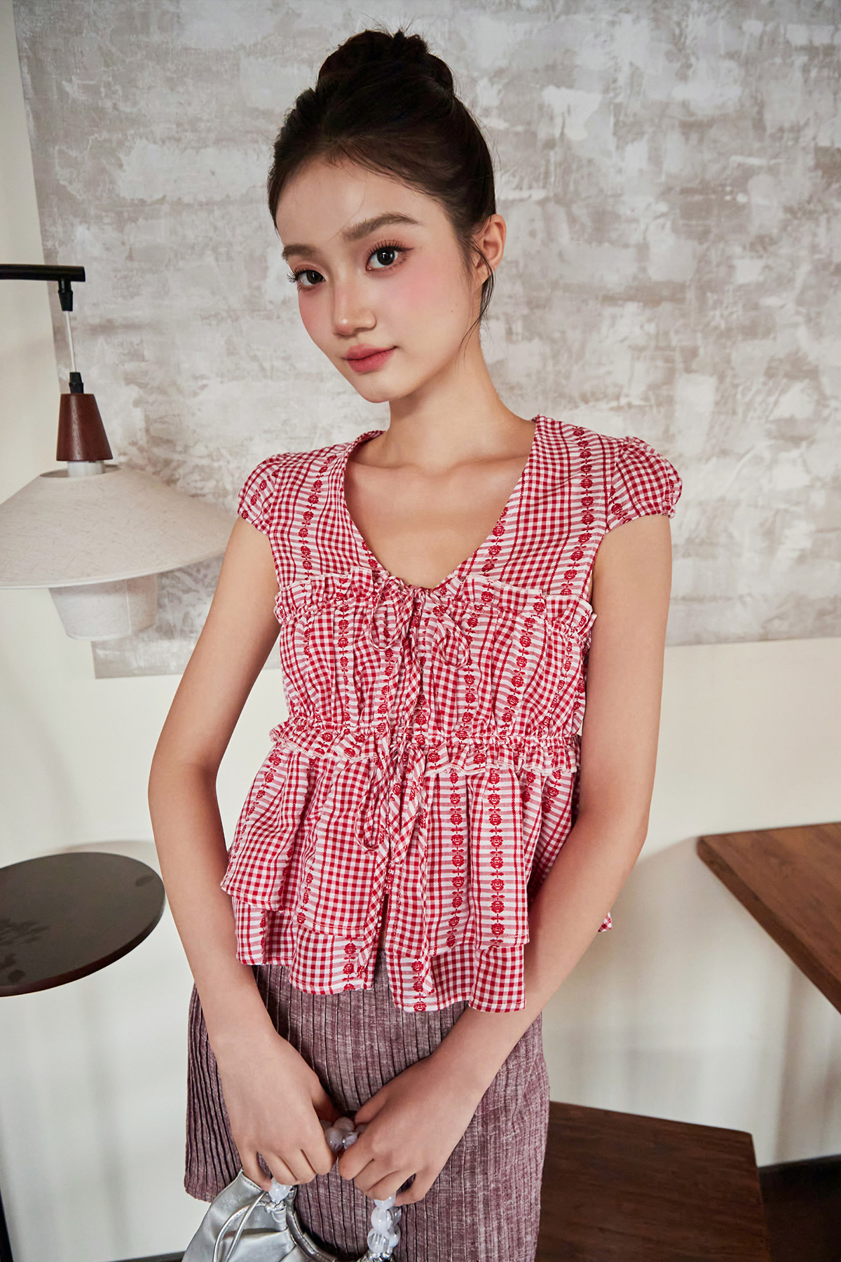 CAMILLA TOP - SCARLET MEADOW [BY MODPARADE]