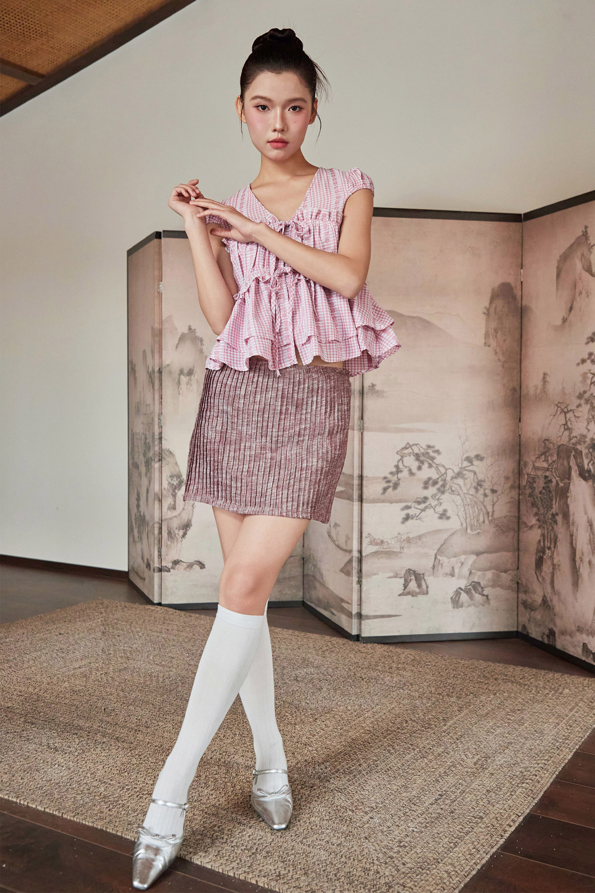 DENNIS SKORTS - GARNET [BY MODPARADE]