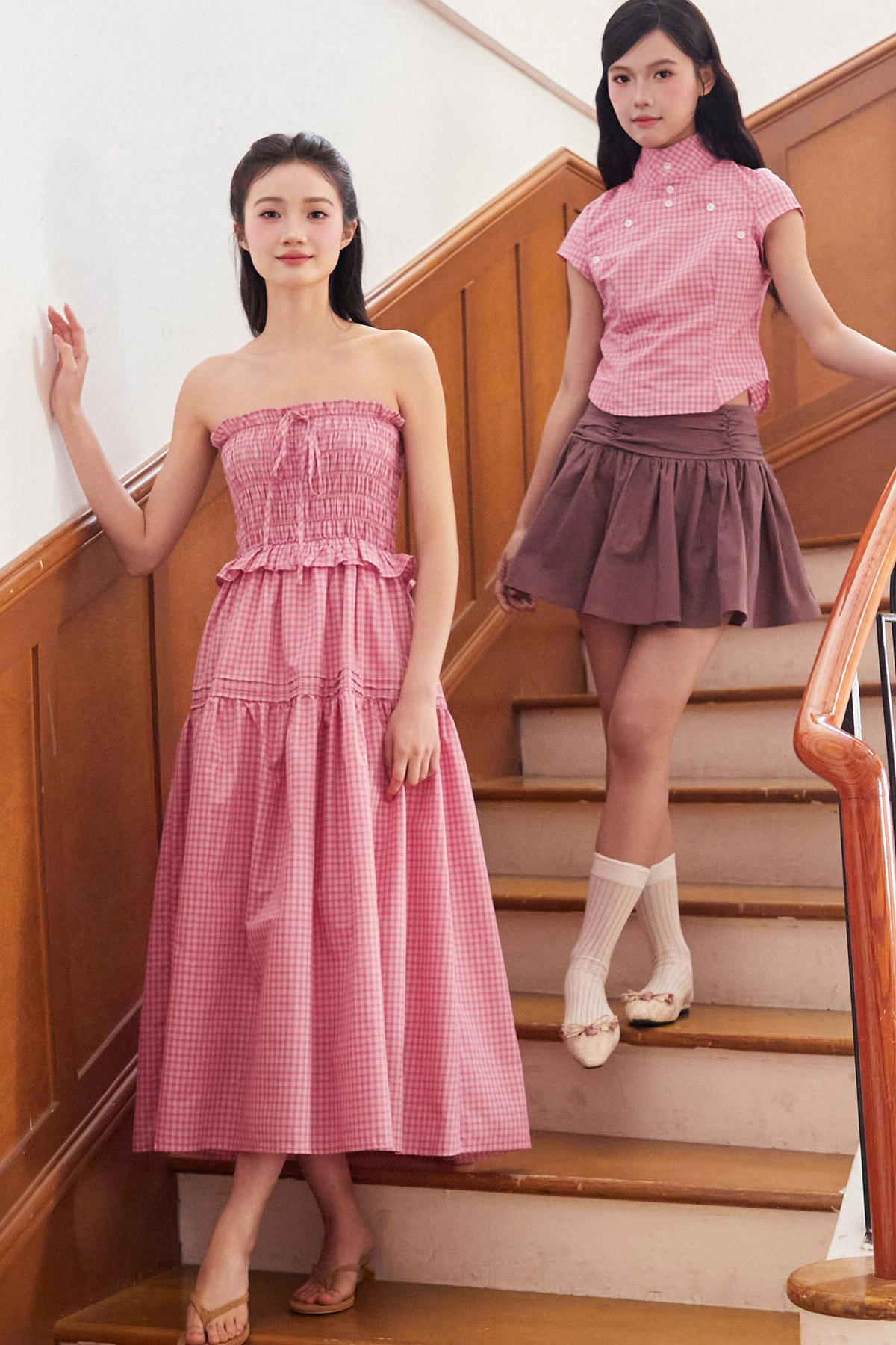 ESTHER DRESS - BLOSSOM GRID [BY MODPARADE]