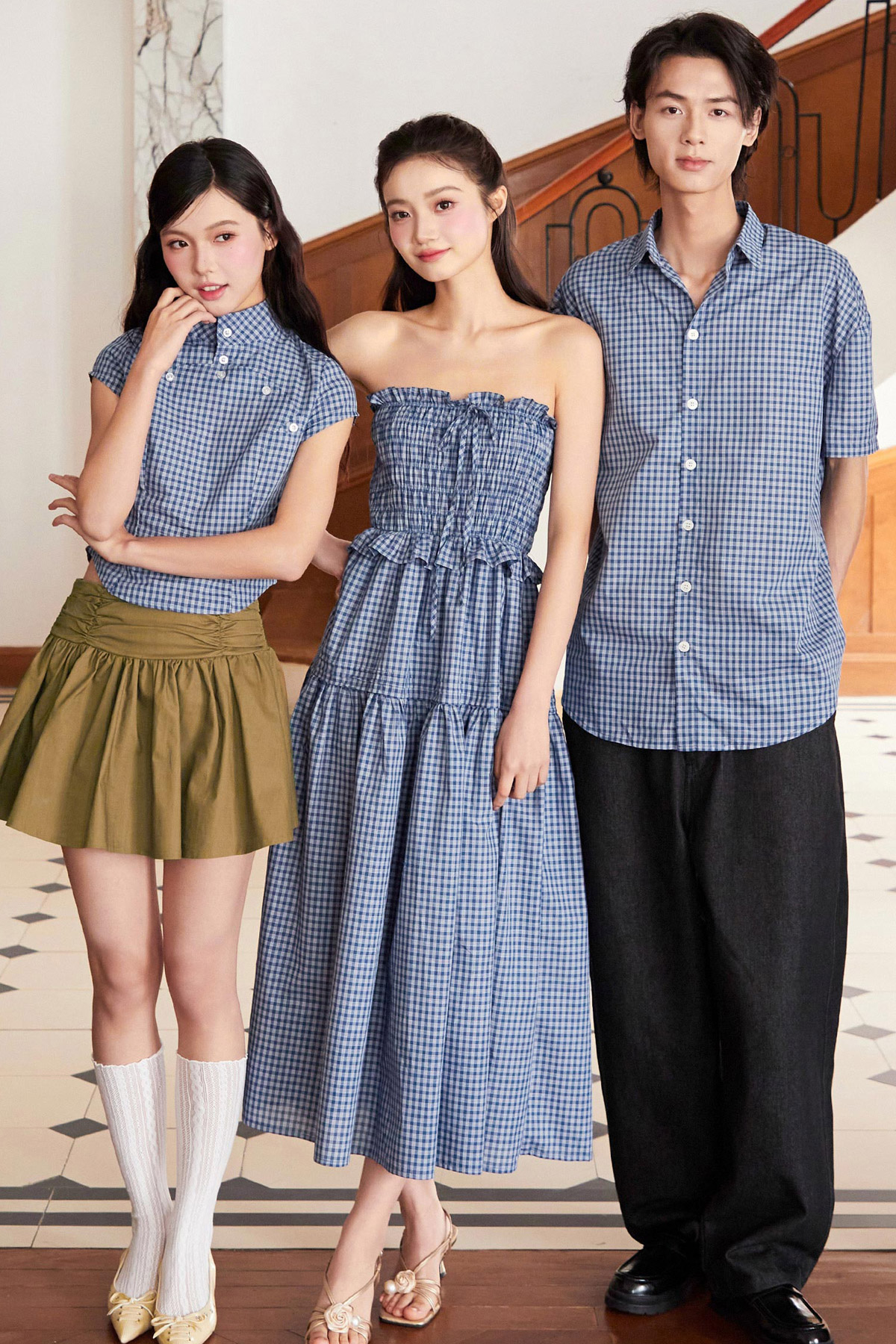 ESTHER DRESS - SEA GRID [BY MODPARADE]