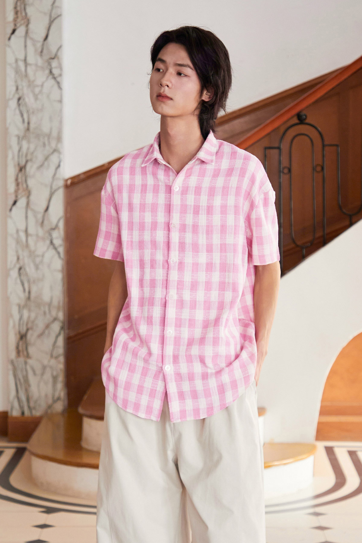 FREDDIE SHIRT - BUBBLEGUM [BY MODPARADE]